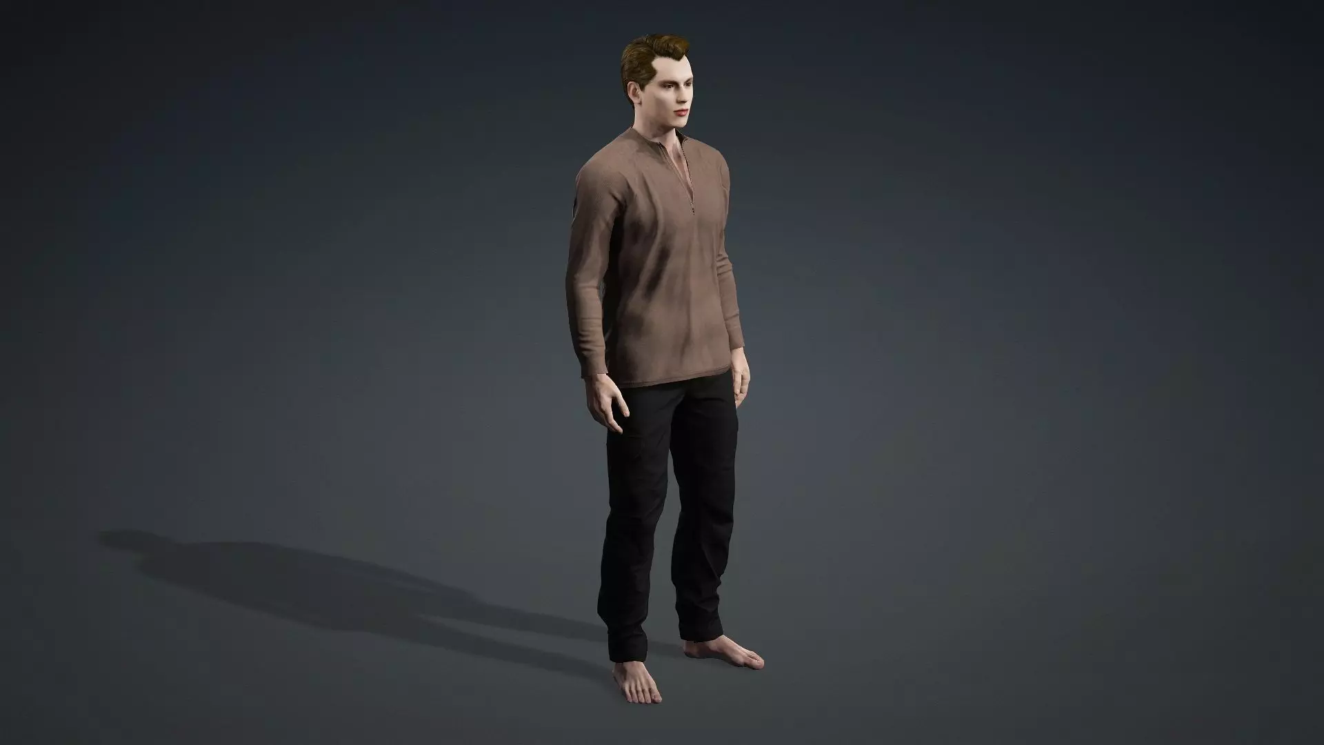 Detailed Realistic Man Animation and Game Ready 3D model_10