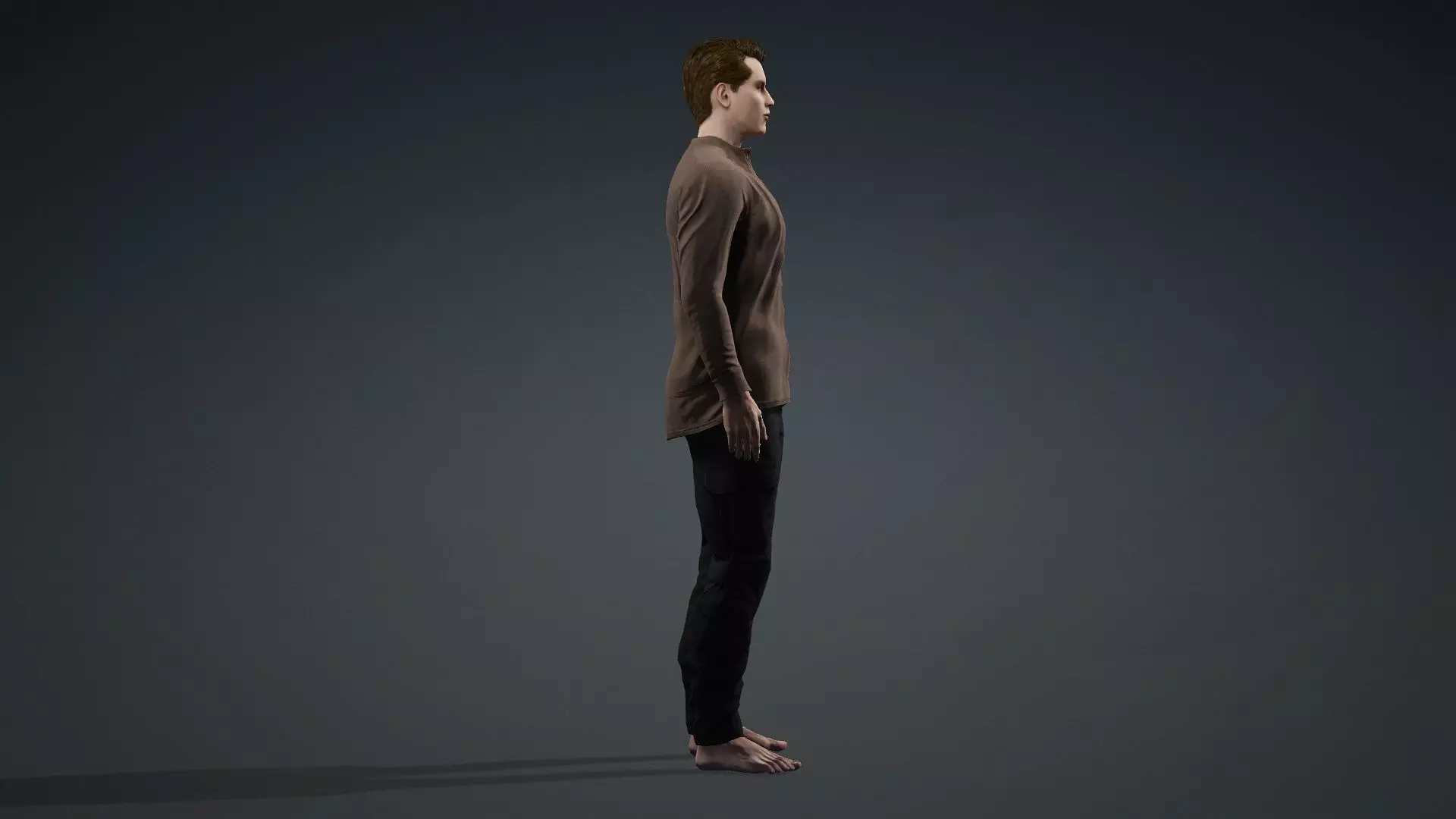 Detailed Realistic Man Animation and Game Ready 3D model_3