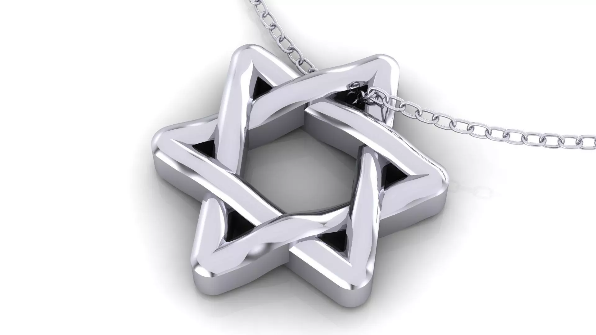 Star of David Pendant 3D print model