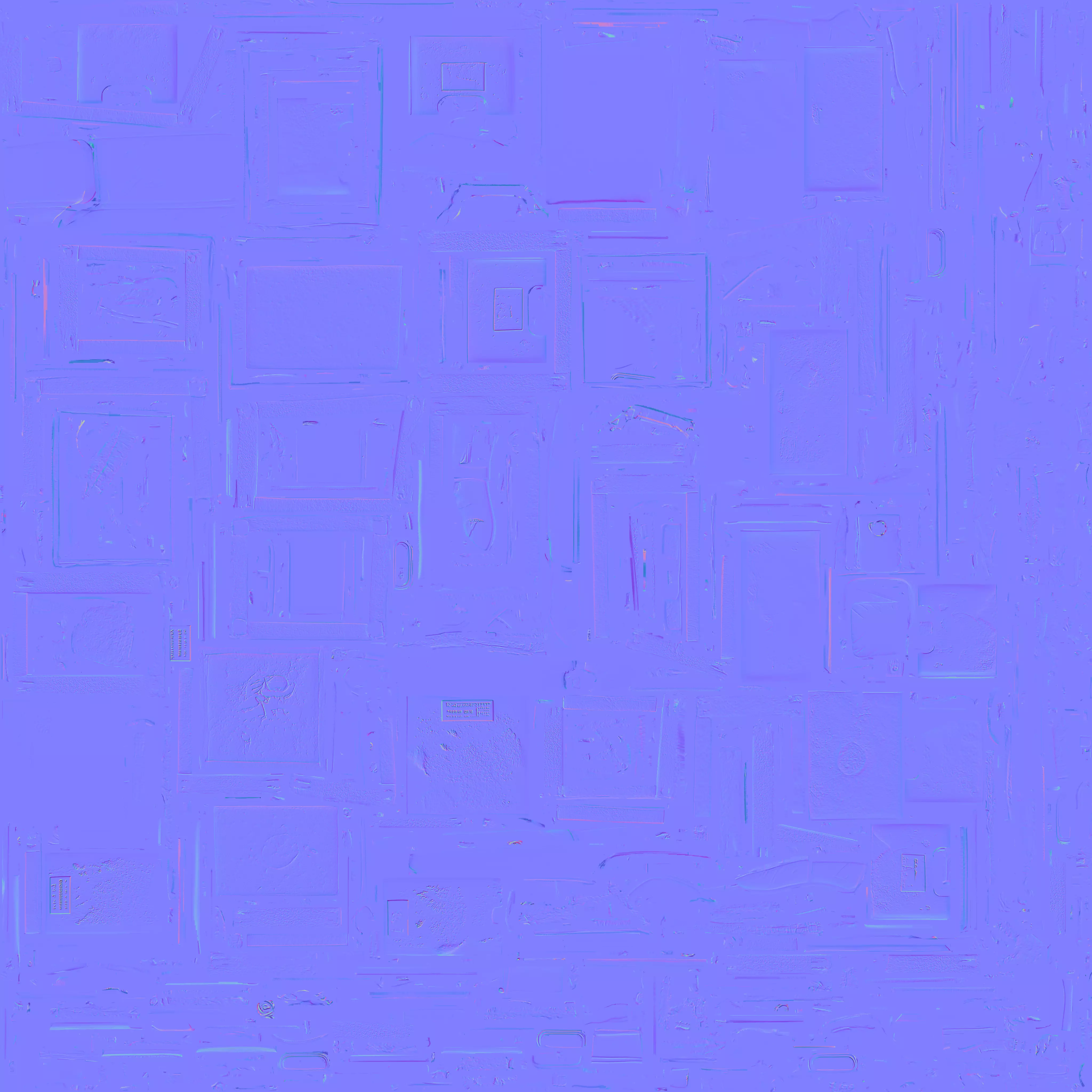 Rusted Post Apocalyptic Storage 3D Model Props Kit Low-poly 3D model_3