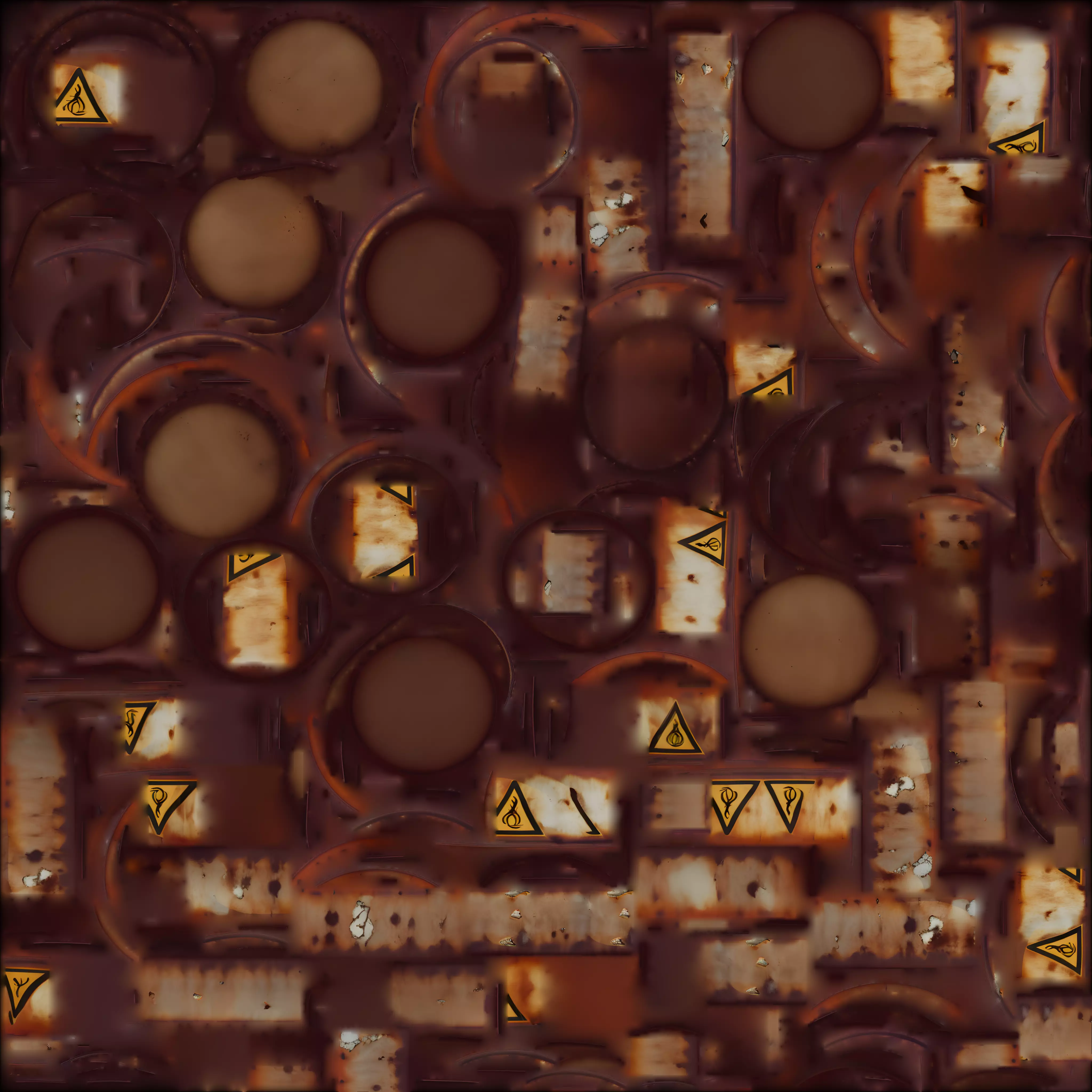 Rusted Toxic Waste Barrels 3D Model Industrial Environment Low-poly 3D model_1