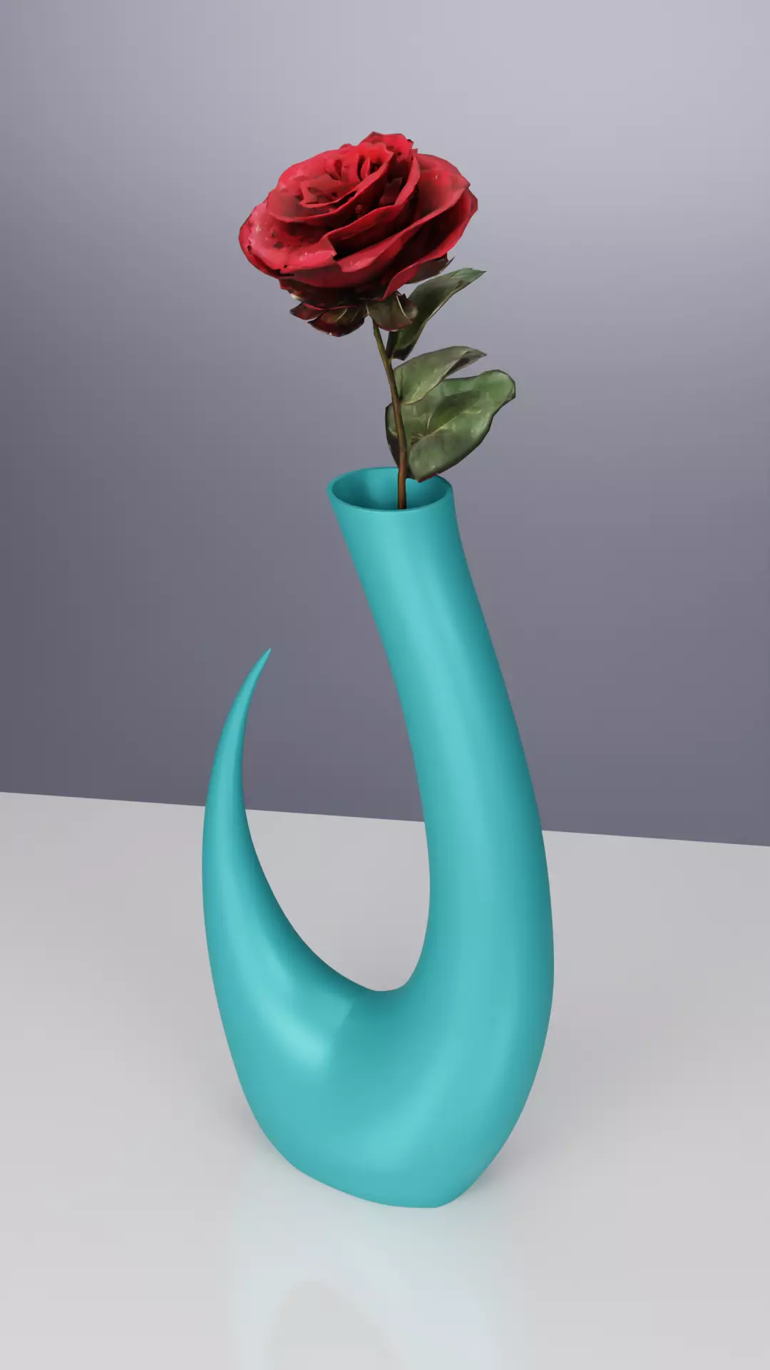 Modern Wave Vase 3D print model_3