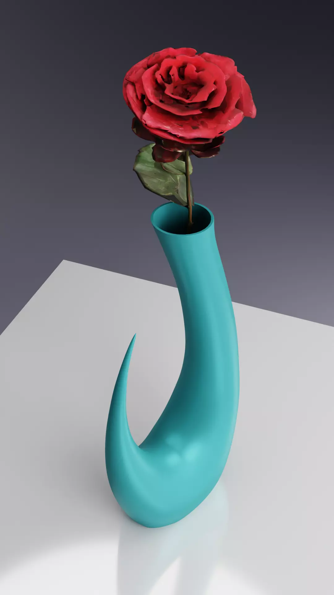 Modern Wave Vase 3D print model_4