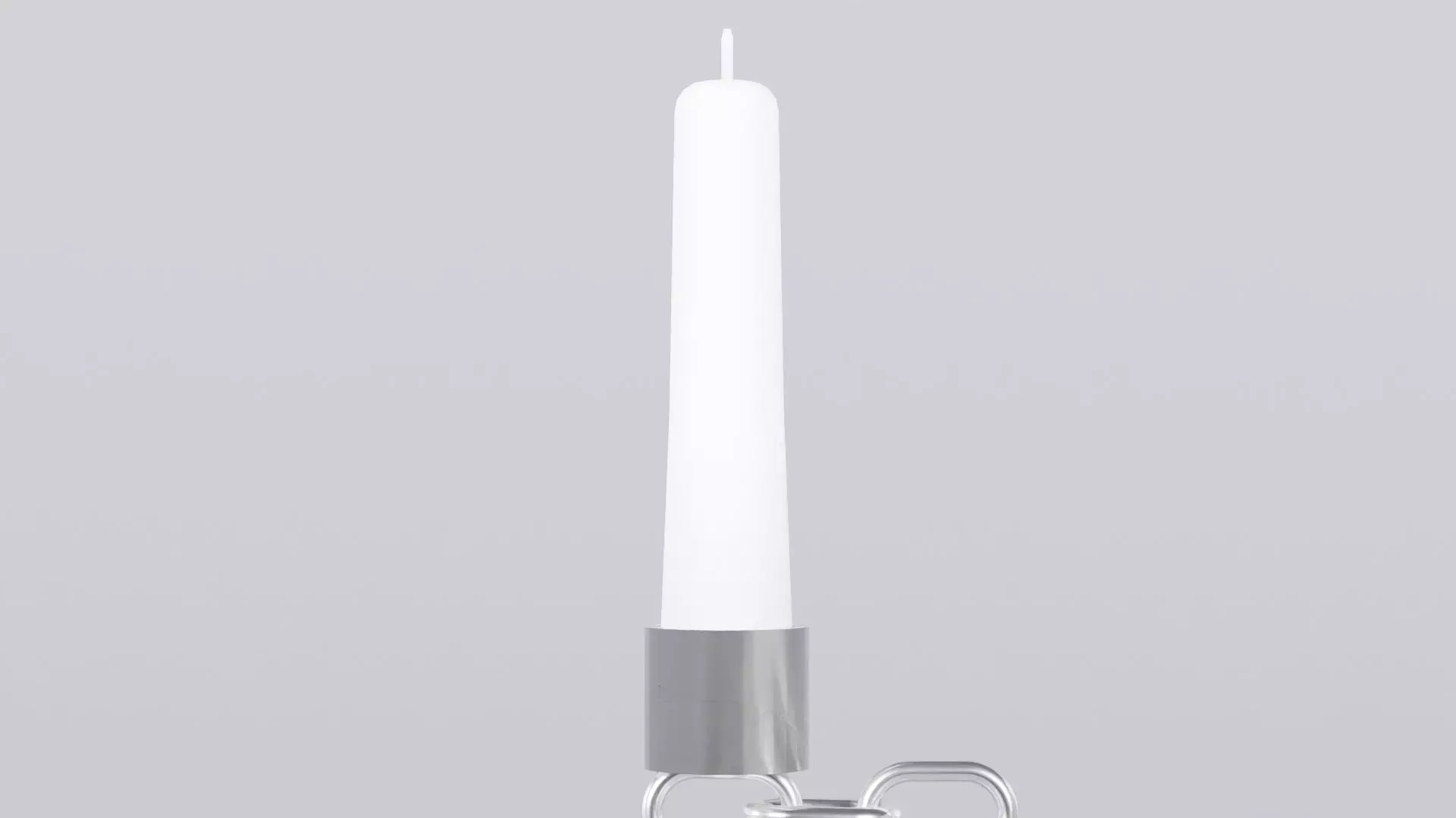 Alphabet B Chain Silver Candleholder 3D Model True 4K PBR Render Low-poly 3D model_3