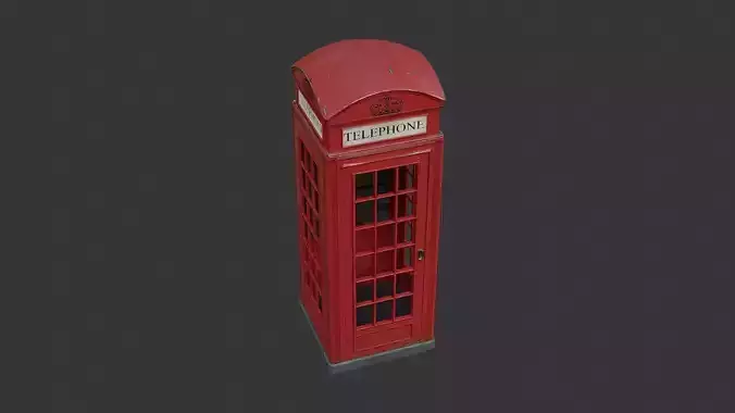 London Red Phone Booth Street Prop