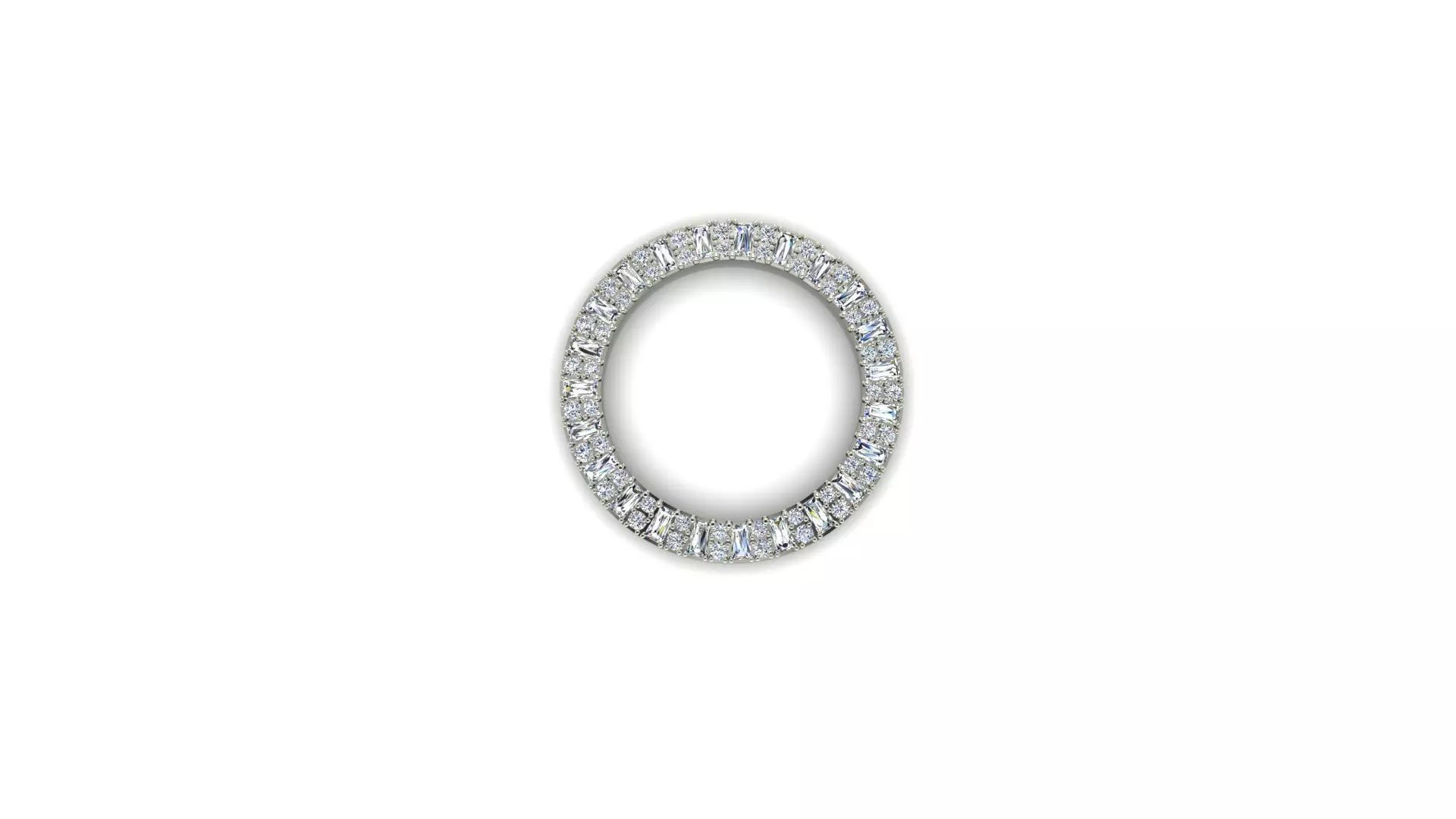 Diamond-Set Watch Bezel  3D print model_1