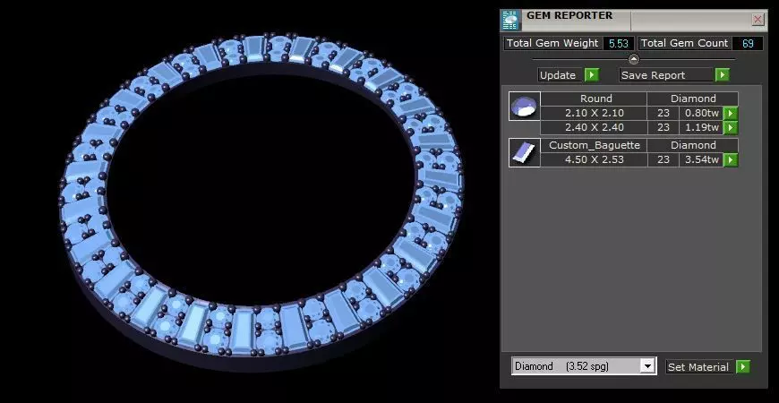 Diamond-Set Watch Bezel  3D print model_4