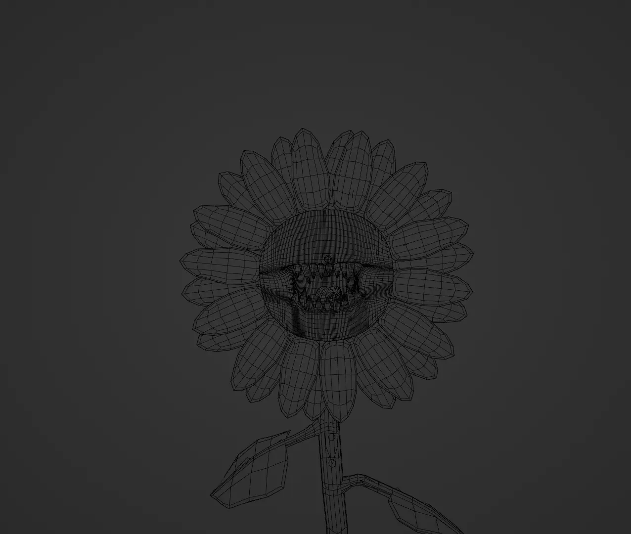 KillerSunflowers Low-poly 3D model_7