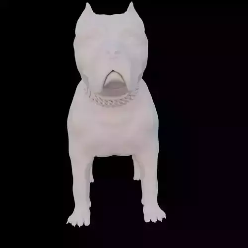 Realistic Dog 3D Model STL File for 3D Printing