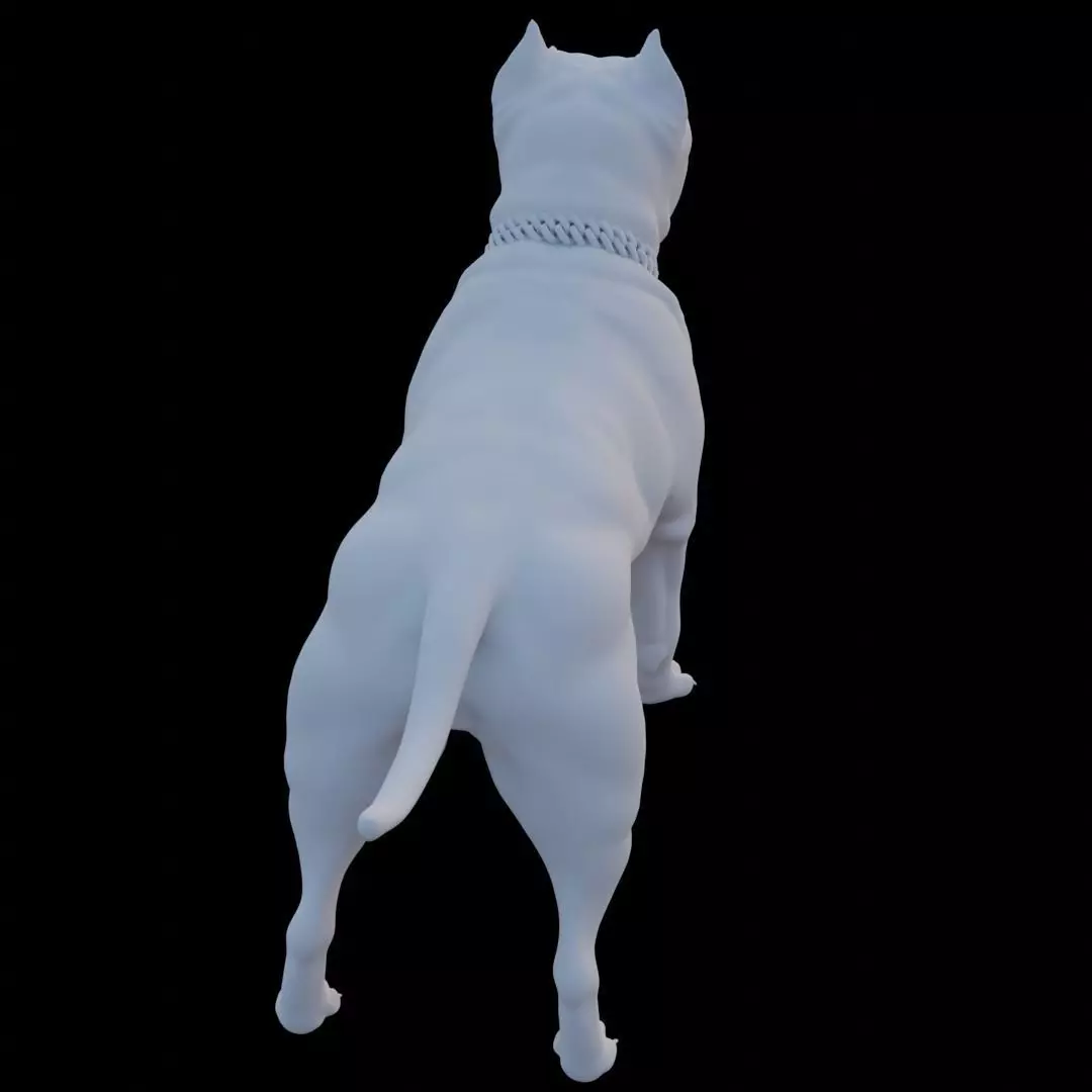 Realistic Dog 3D Model STL File for 3D Printing 3D print model_2