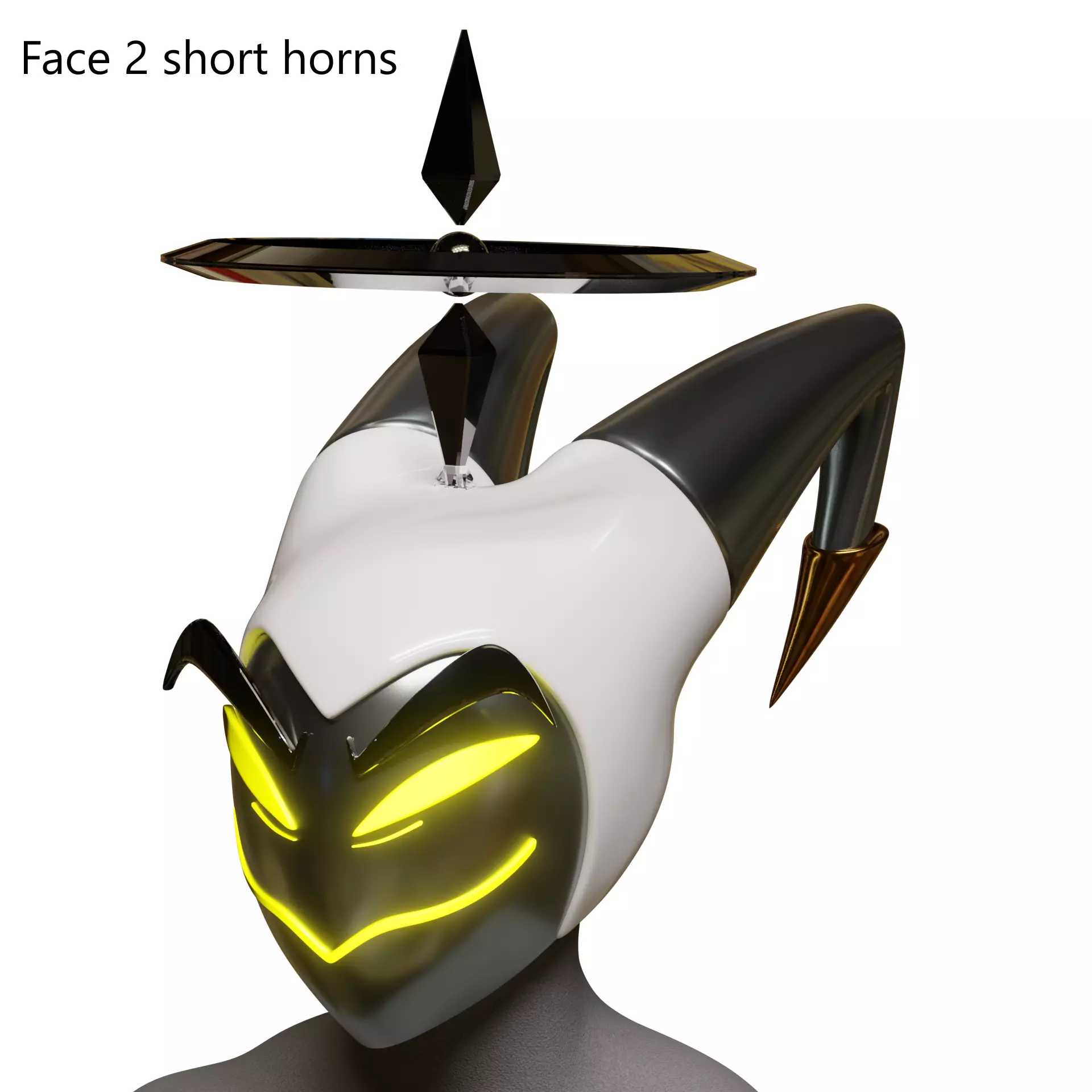Hazbin hotel adam mask cosplay 3D print model_10