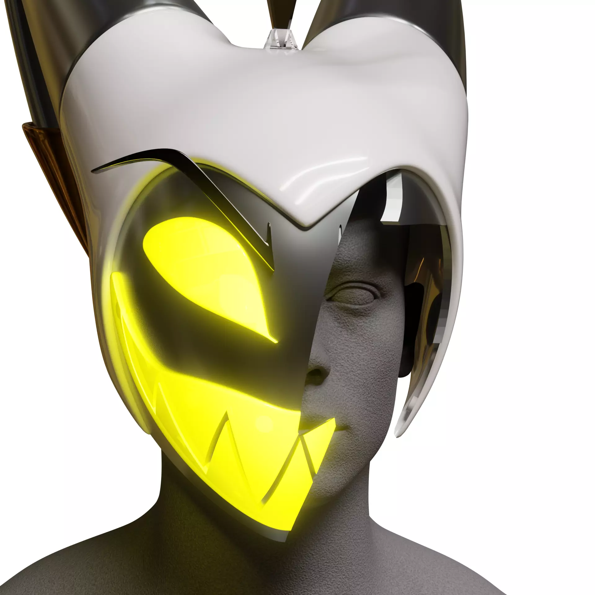Hazbin hotel adam mask cosplay 3D print model_18