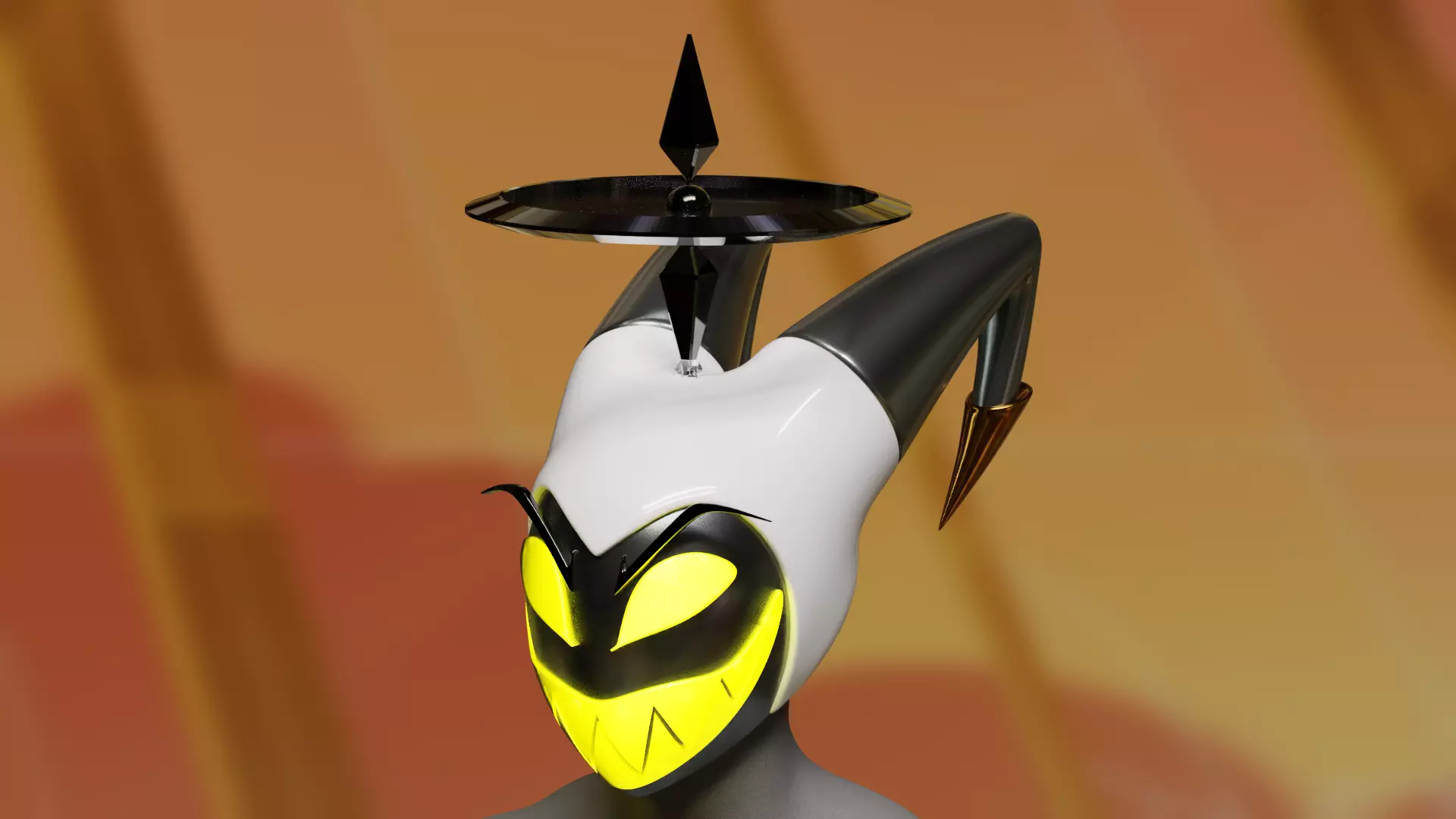 Hazbin hotel adam mask cosplay 3D print model_0