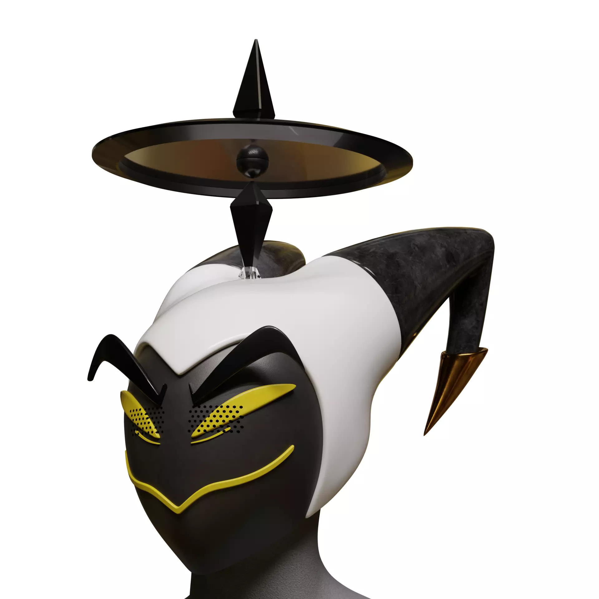 Hazbin hotel adam mask cosplay 3D print model_13