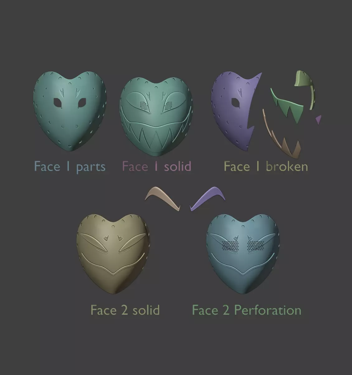 Hazbin hotel adam mask cosplay 3D print model_5