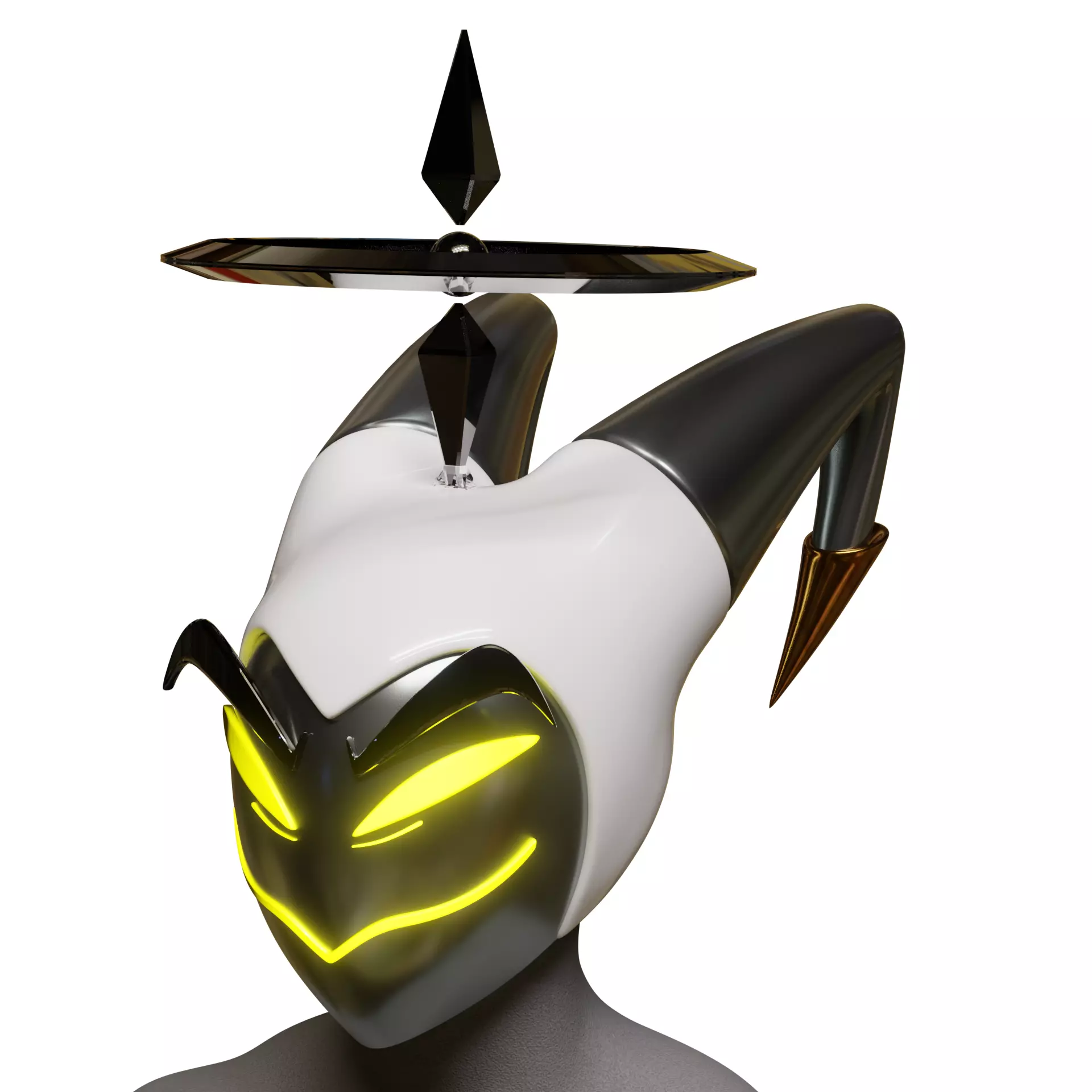 Hazbin hotel adam mask cosplay 3D print model_15