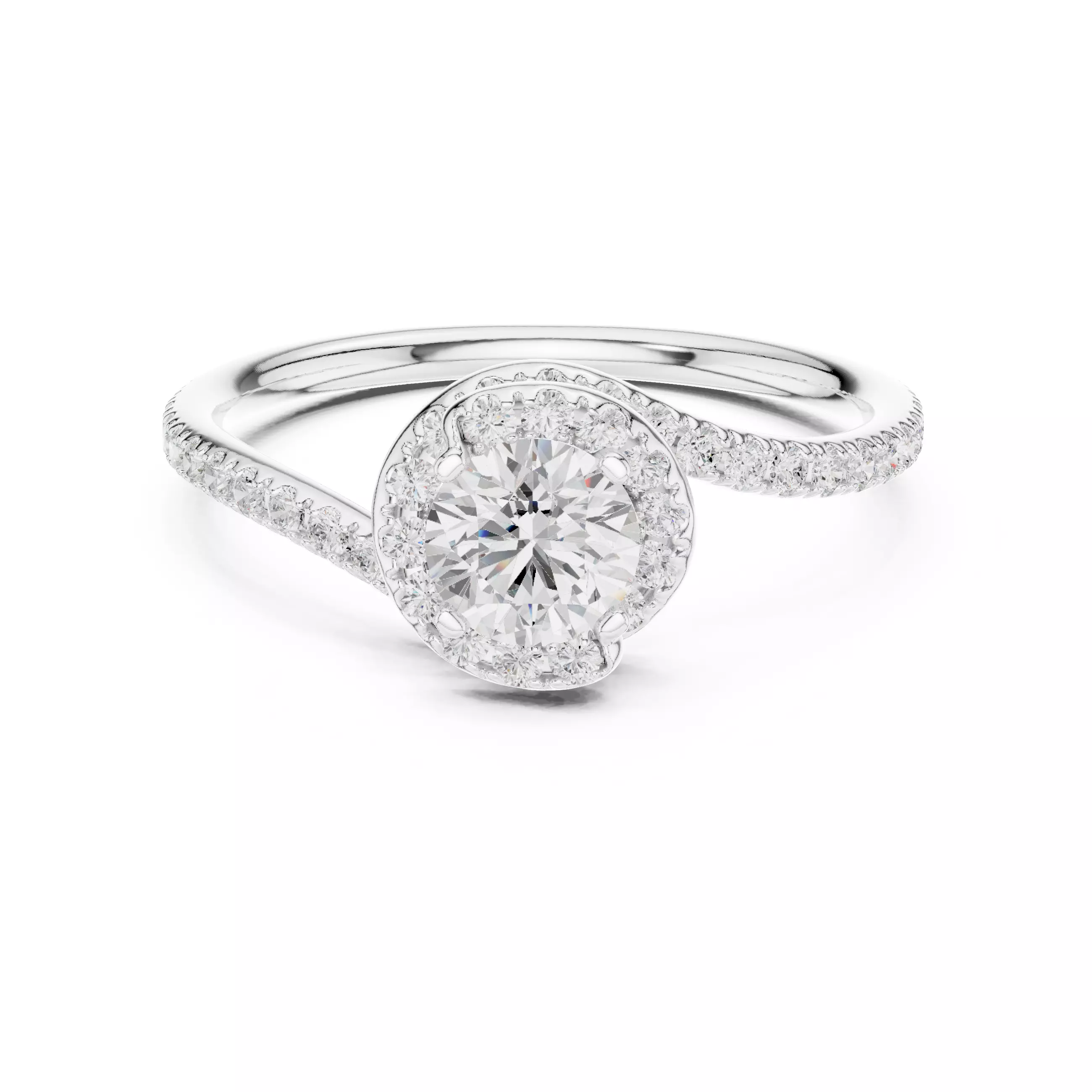 Solitaire Ring 3dm stl renders animation videos details 3D print model_9