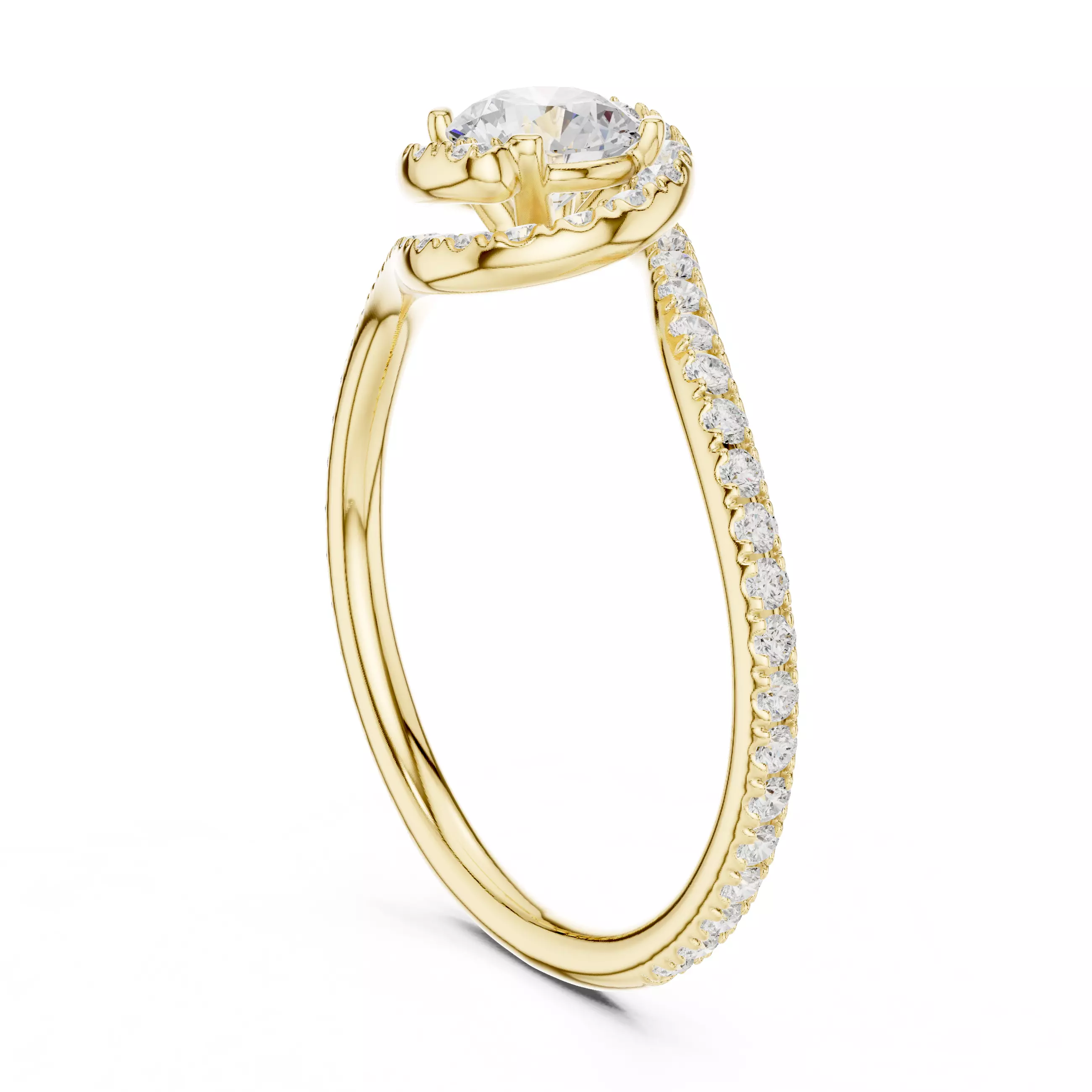 Solitaire Ring 3dm stl renders animation videos details 3D print model_10