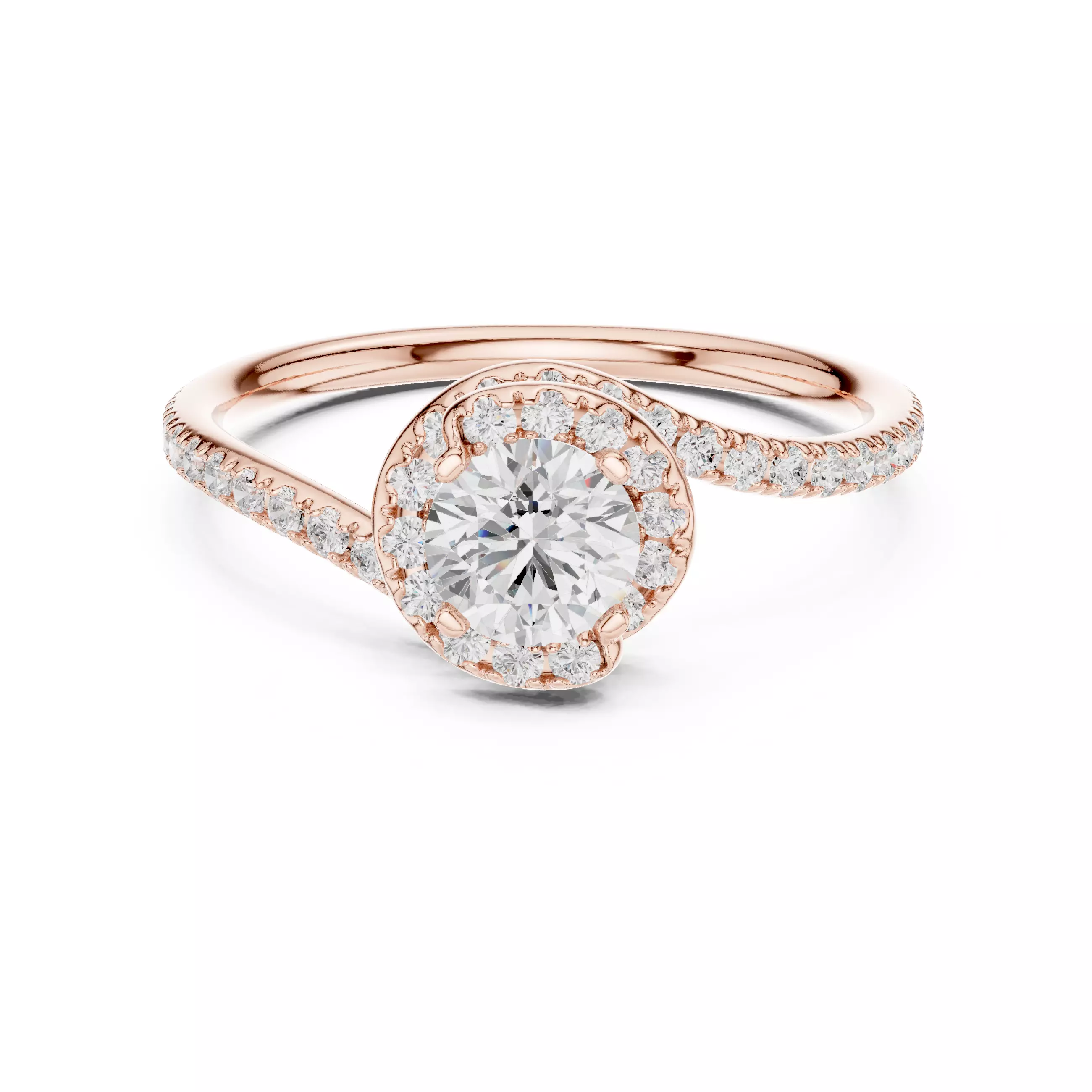 Solitaire Ring 3dm stl renders animation videos details 3D print model_0