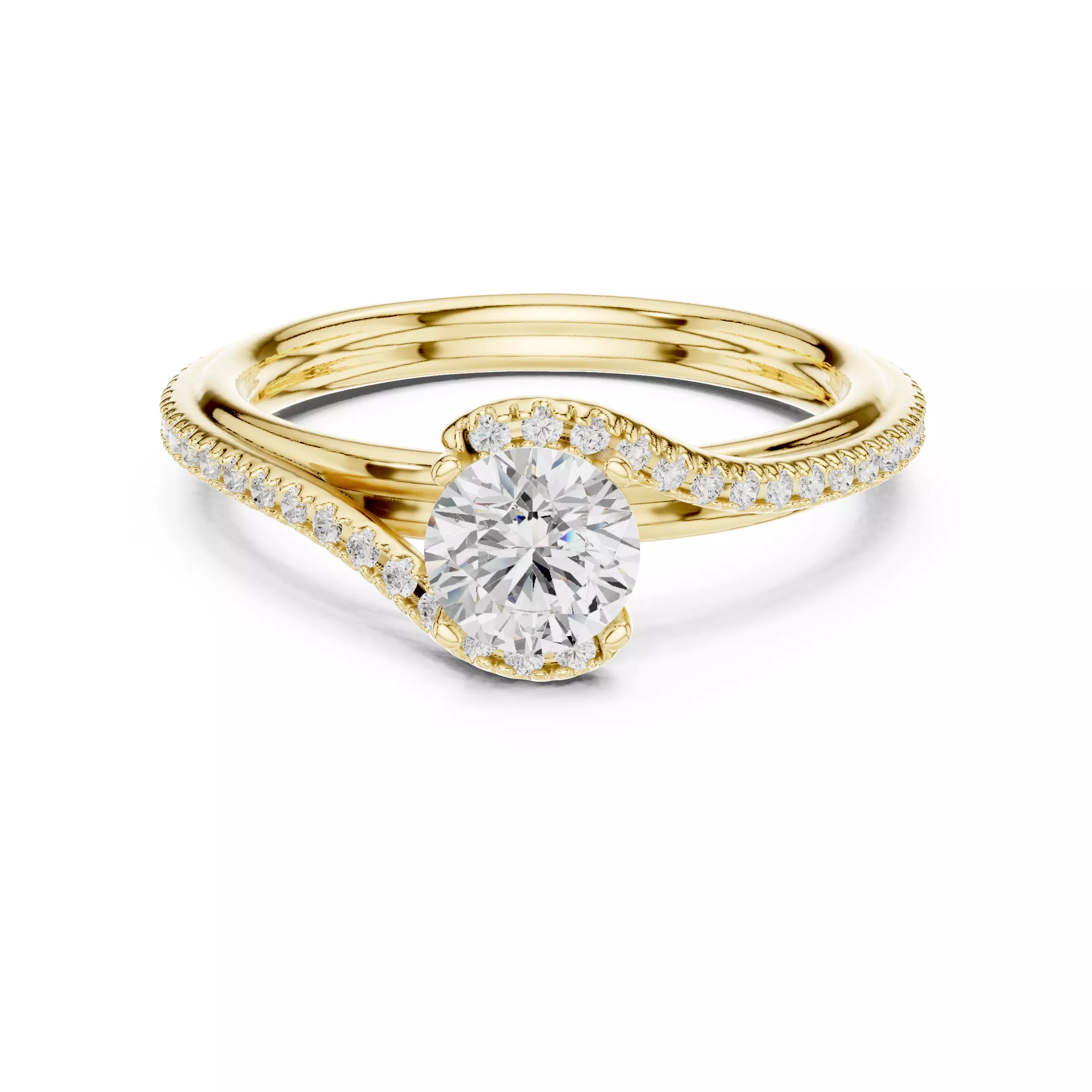 Solitaire Ring 3dm stl renders animation videos details 3D print model_13