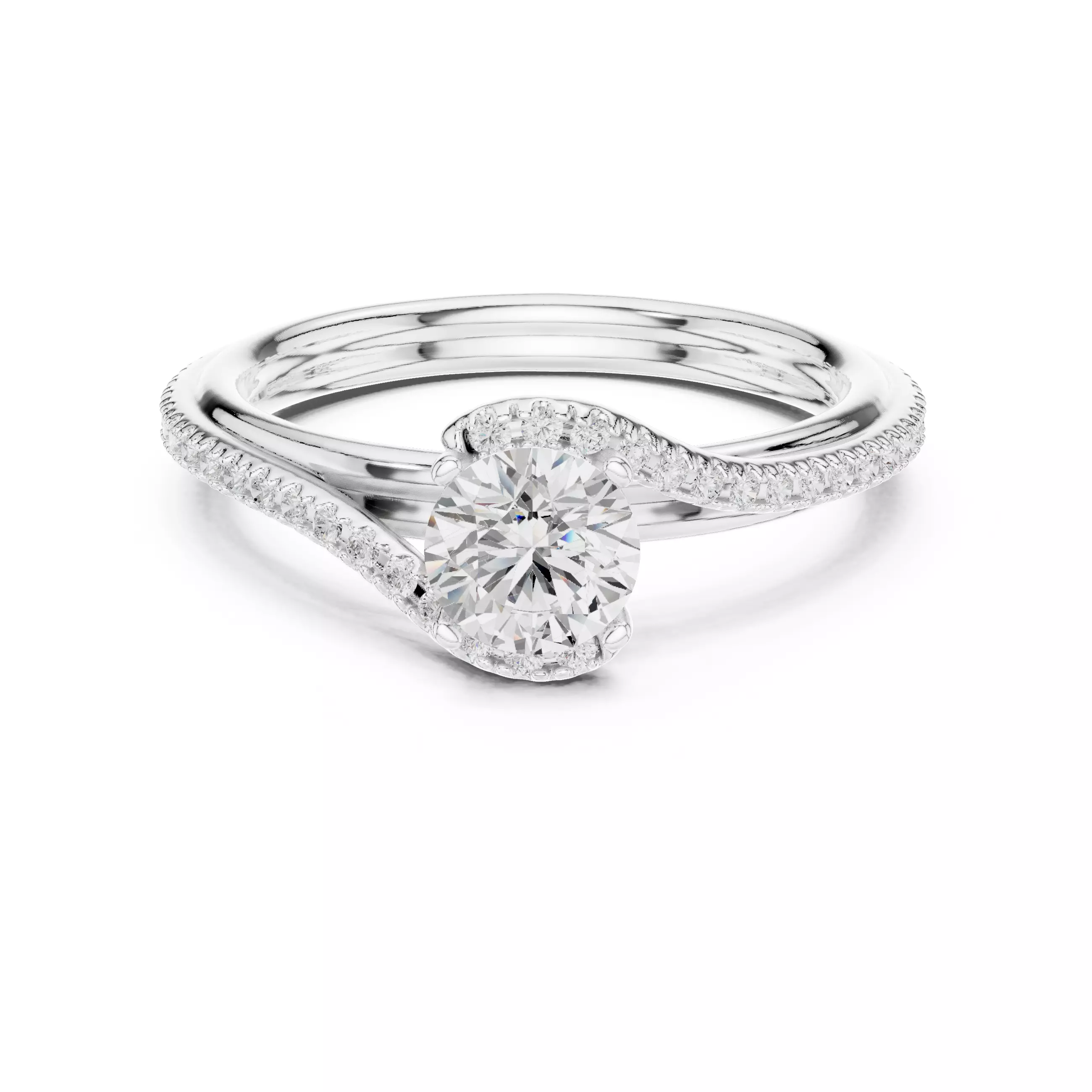 Solitaire Ring 3dm stl renders animation videos details 3D print model_9