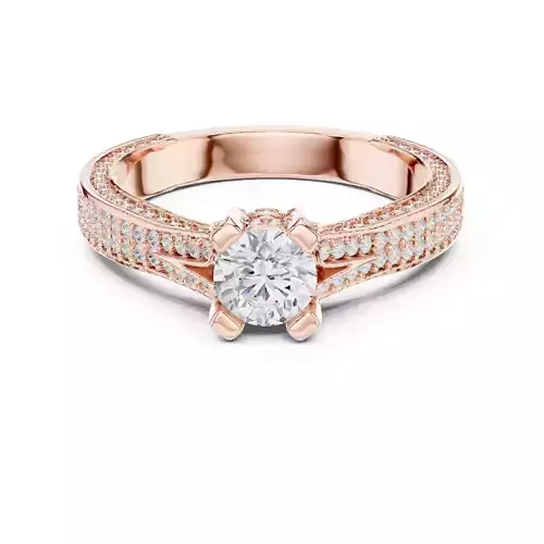 Solitaire Ring 3dm stl renders animation videos details 