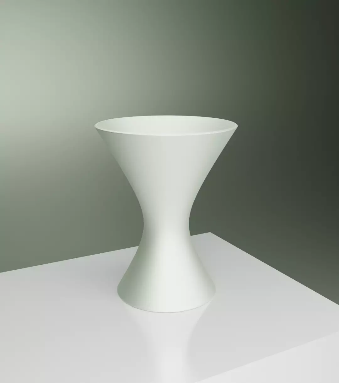 Modern Hourglass Vase 3D print model_0