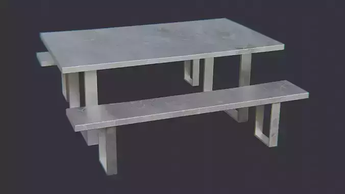 Prison Table Diner with Benches