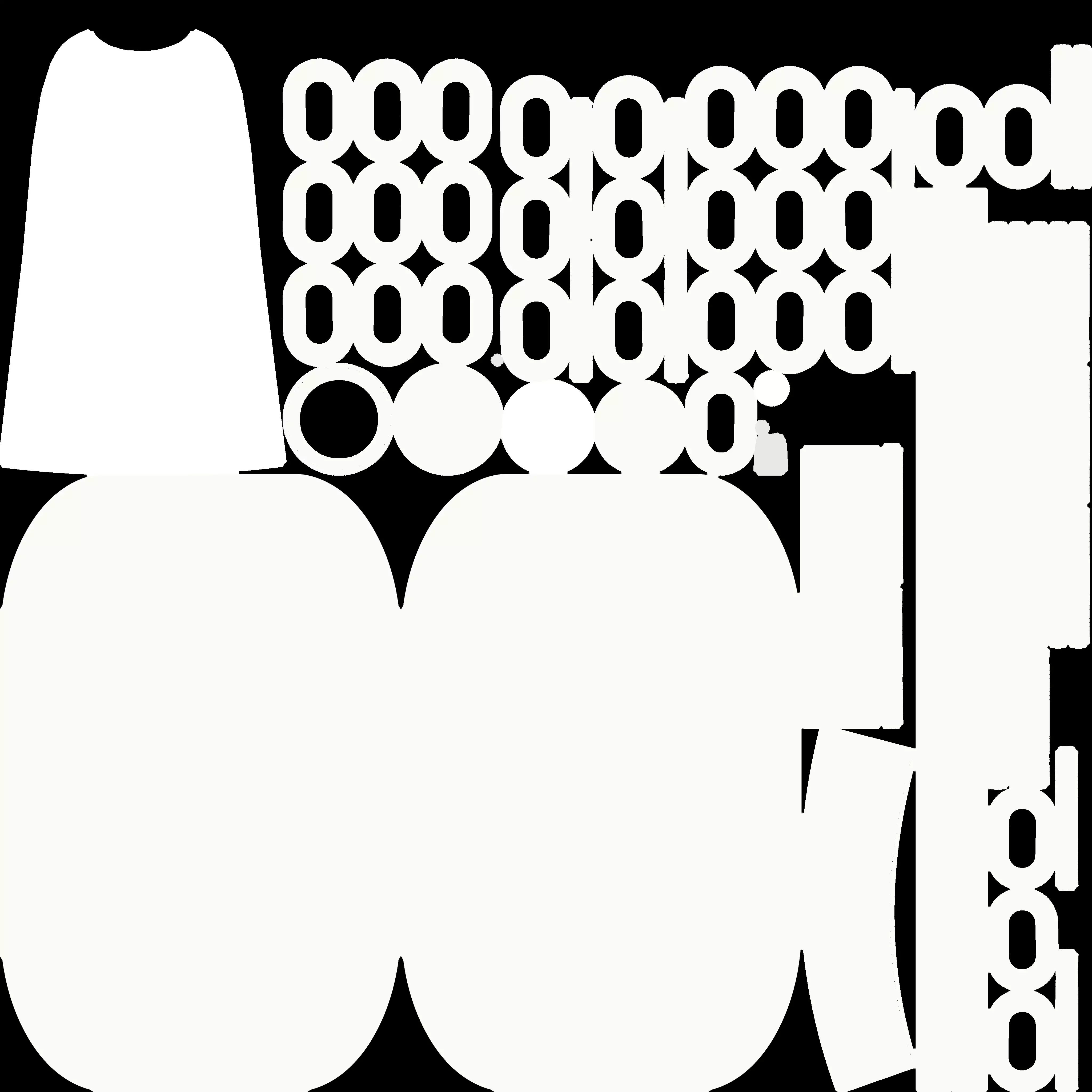 Alphabet C Silver Chain Candleholder 3D Model True 4K PBR Render Low-poly 3D model_7