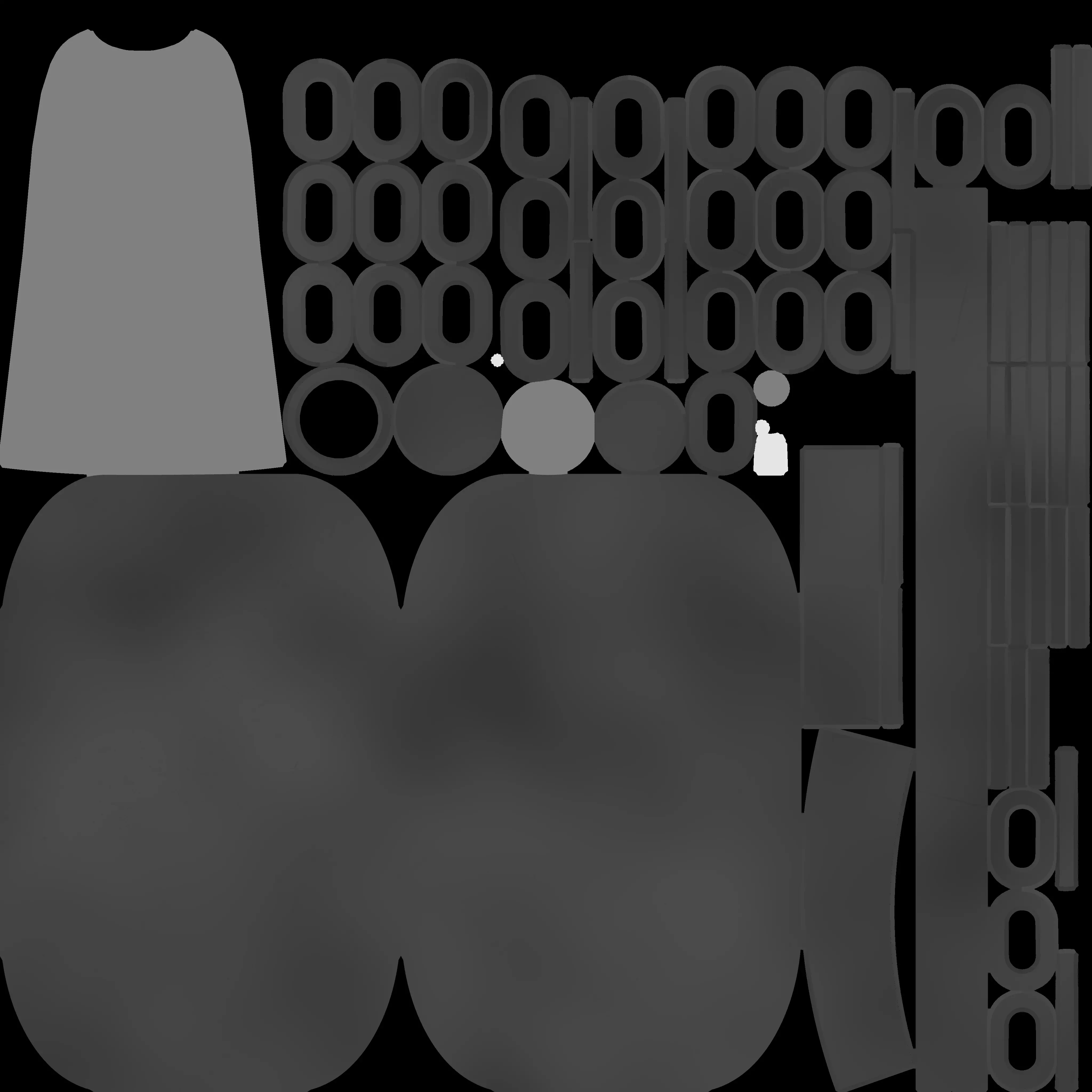 Alphabet C Silver Chain Candleholder 3D Model True 4K PBR Render Low-poly 3D model_10