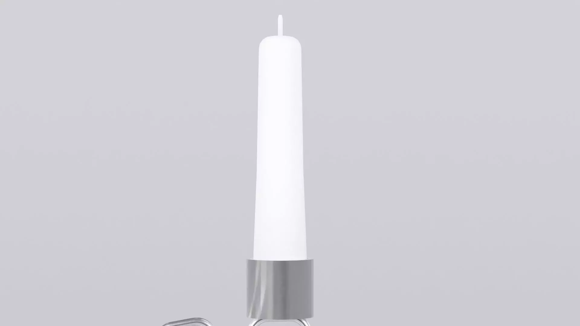 Alphabet C Silver Chain Candleholder 3D Model True 4K PBR Render Low-poly 3D model_5