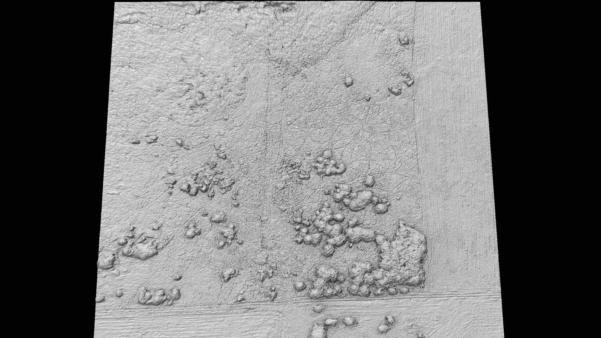 landscape grass fields 400m patch PBR photogrammetry Low-poly 3D model_6