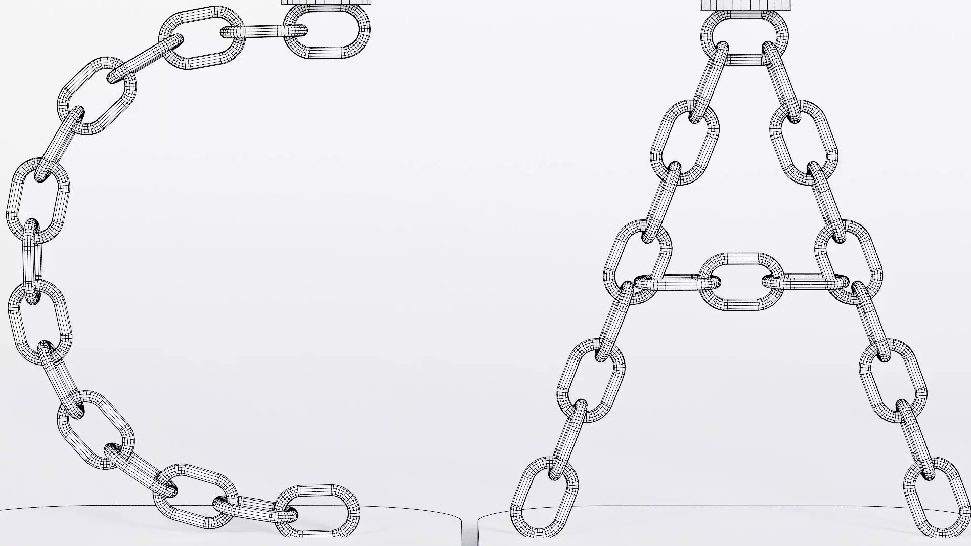 Alphabet Cafe Gold Chain Candleholder 3D Model True 4K PBR Rendr Low-poly 3D model_8