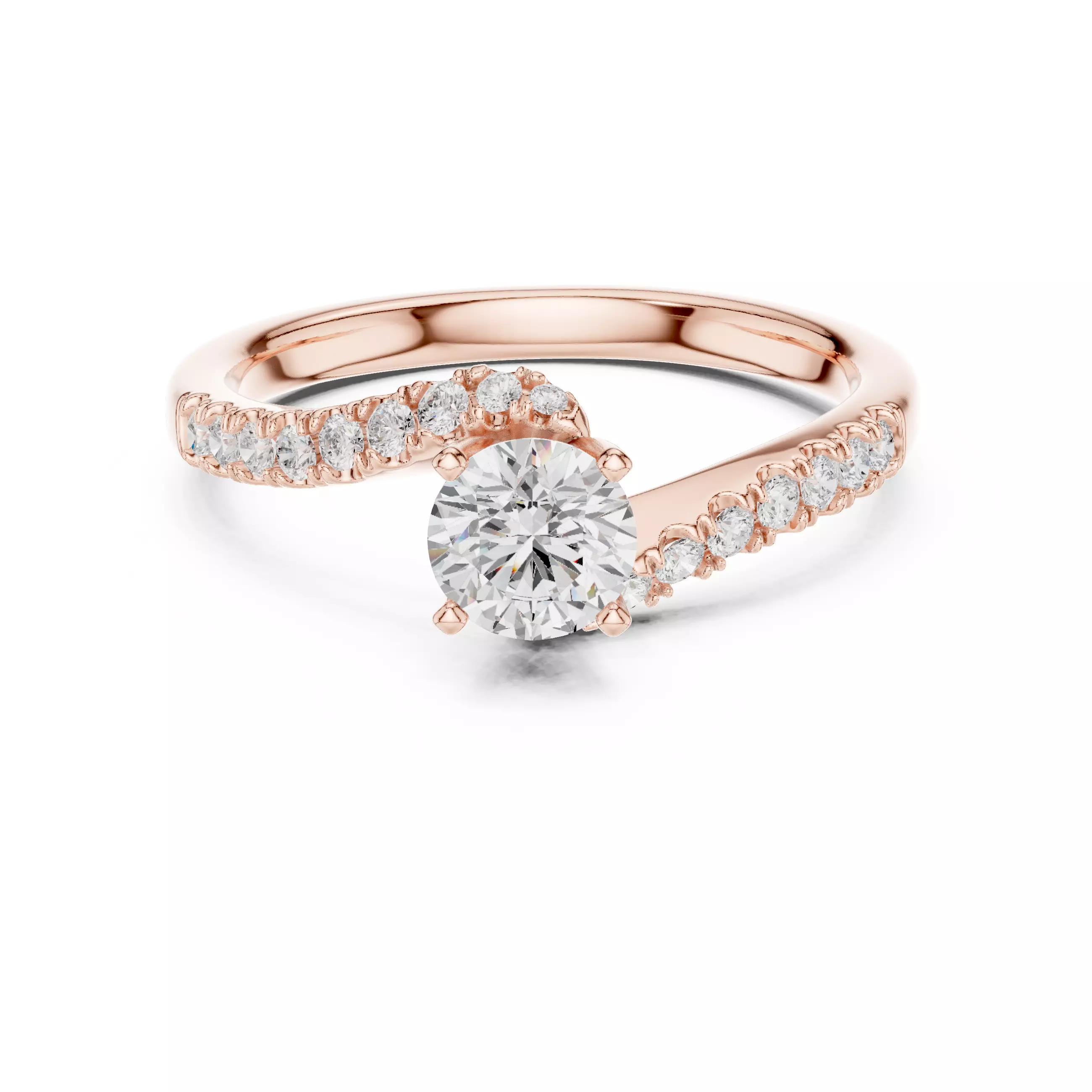 Solitaire Ring 3dm stl renders animation videos details 3D print model