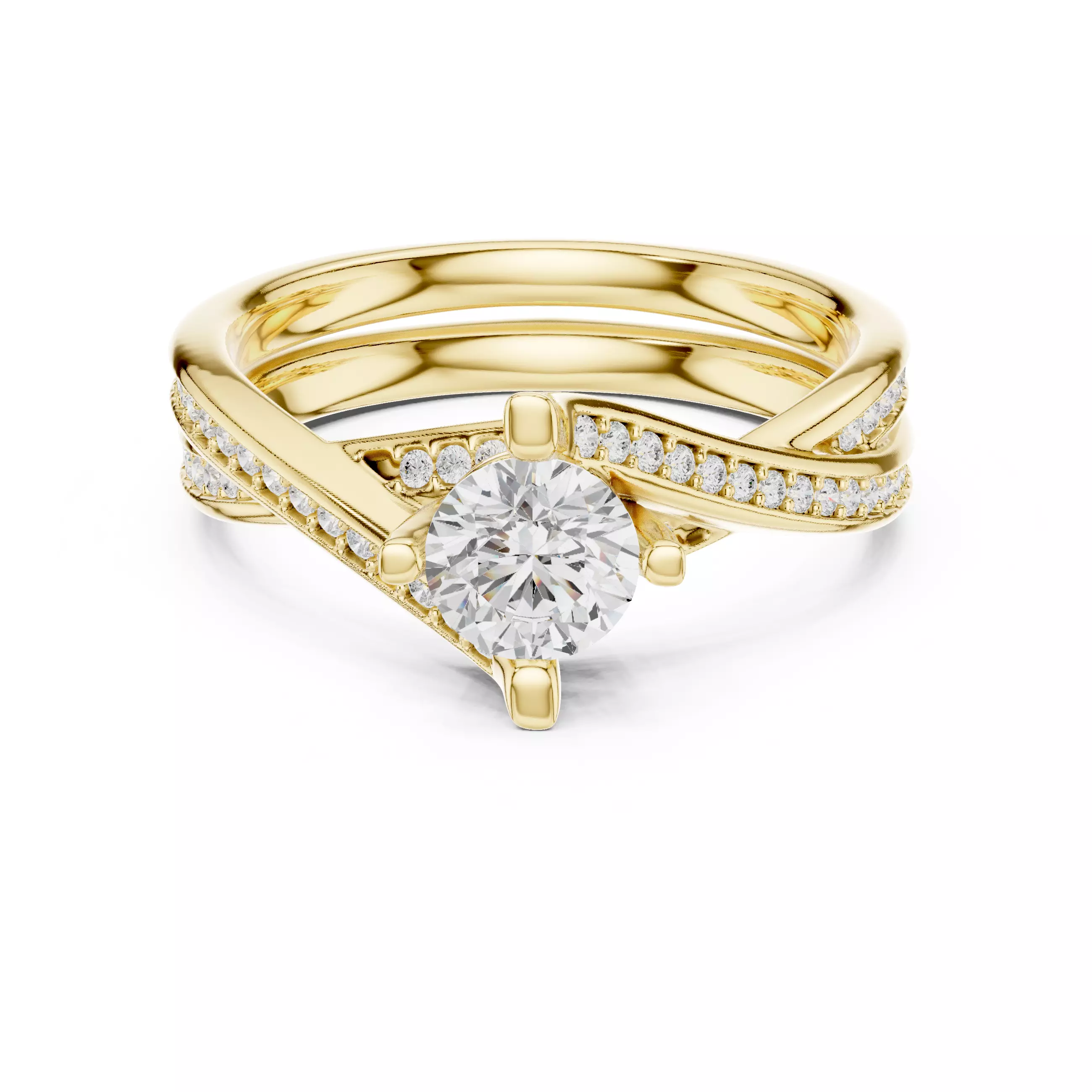 Solitaire Ring 3dm stl renders animation videos details 3D print model_13