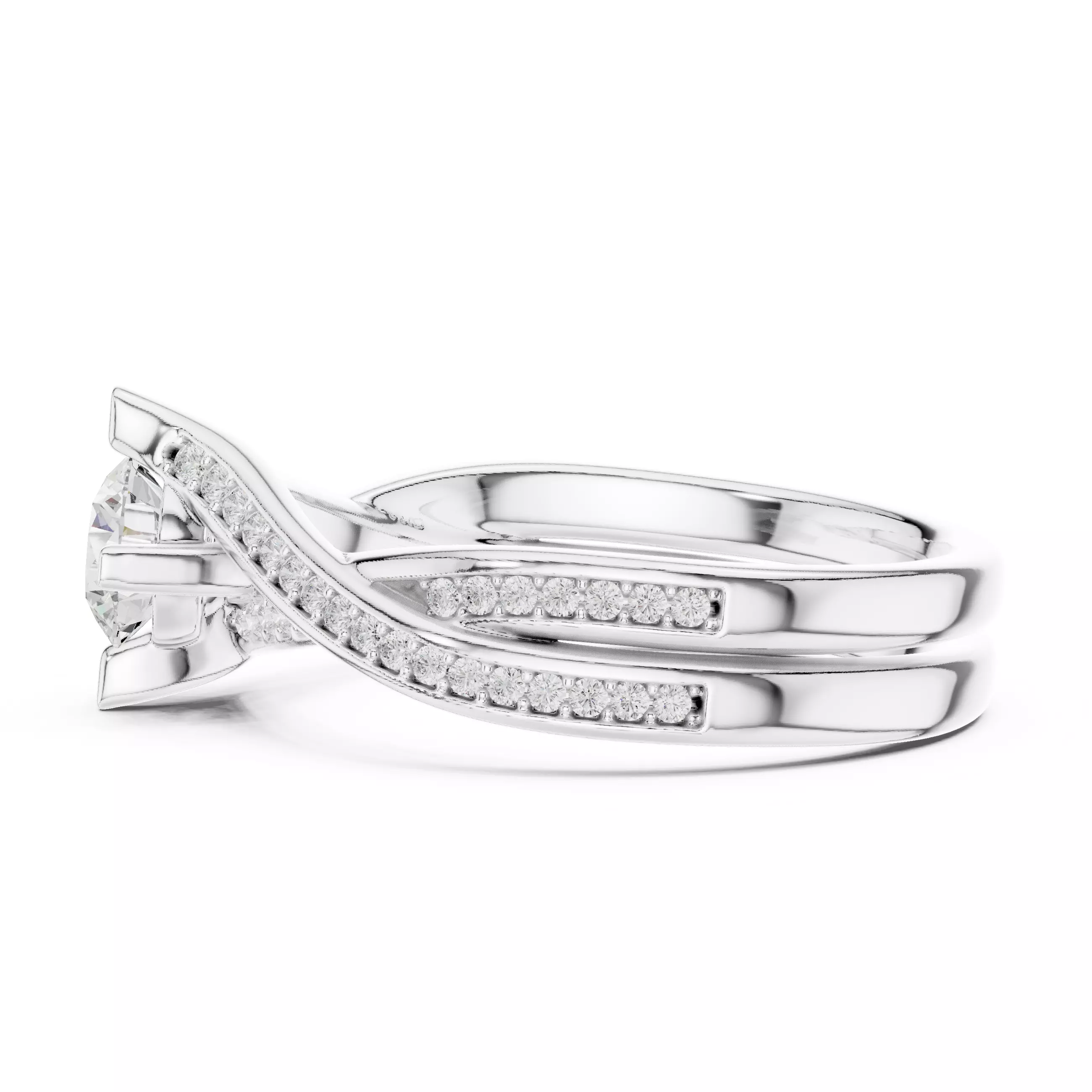 Solitaire Ring 3dm stl renders animation videos details 3D print model_8