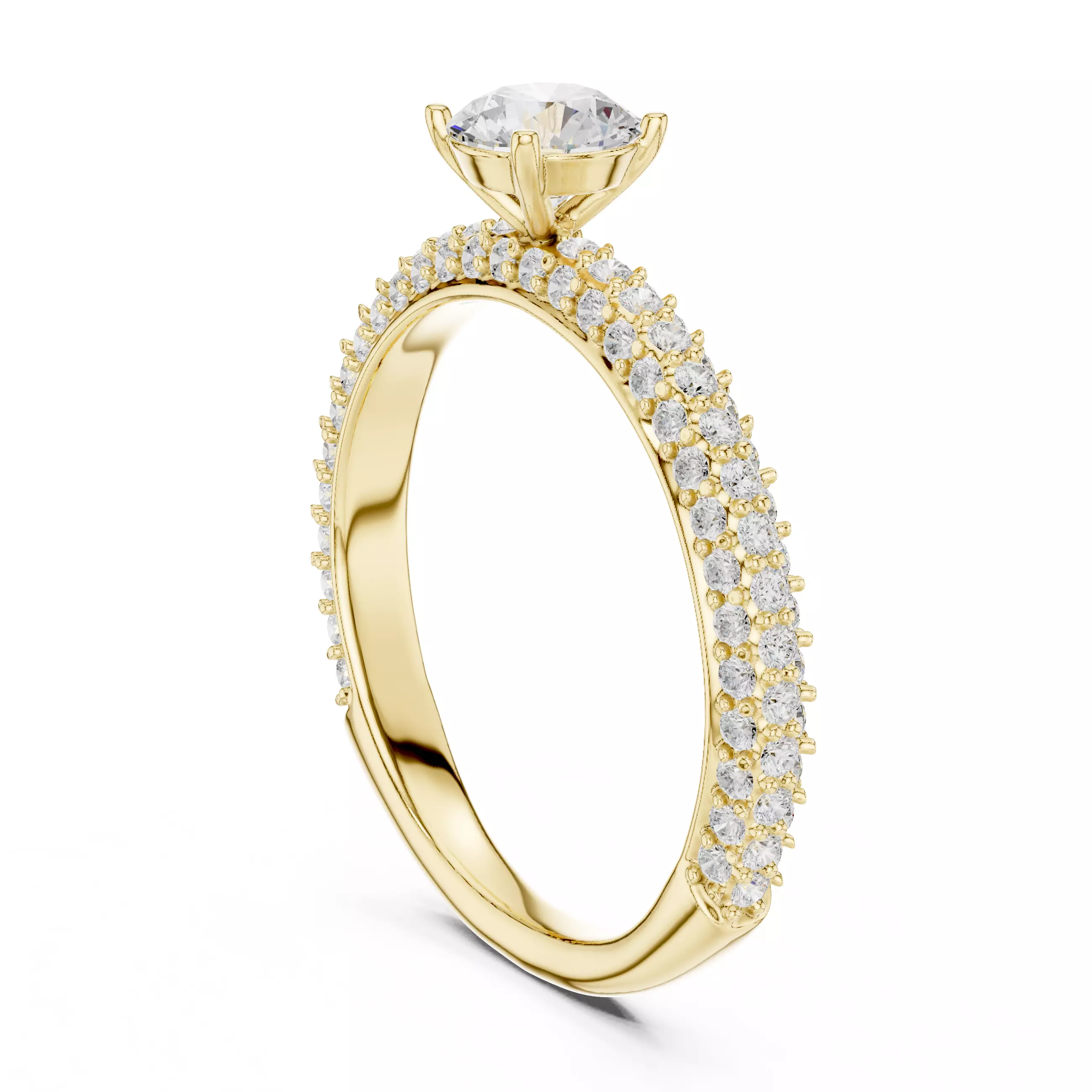 Solitaire Ring 3dm stl renders animation videos details 3D print model_10