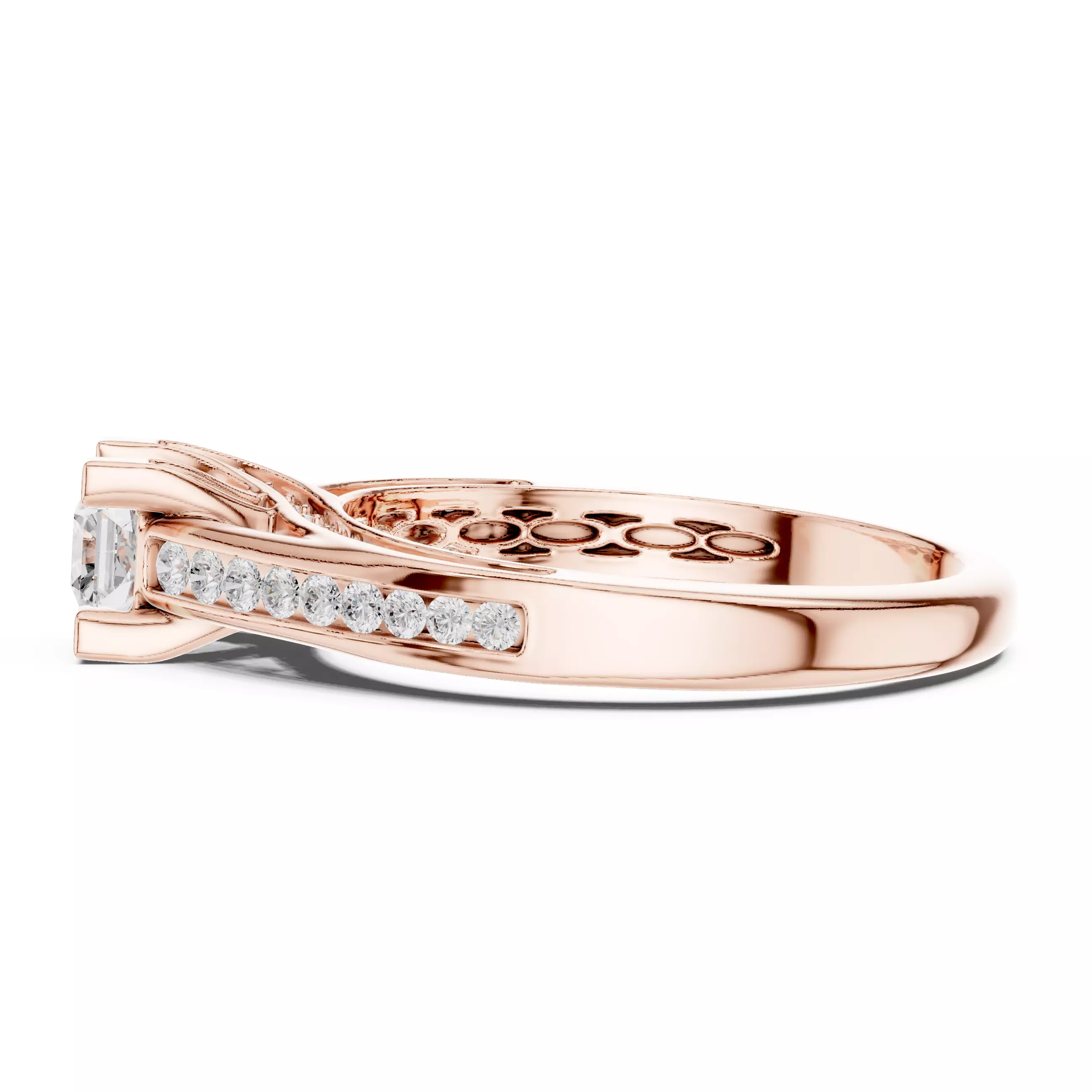 Solitaire Ring 3dm stl renders animation videos details 3D print model_3