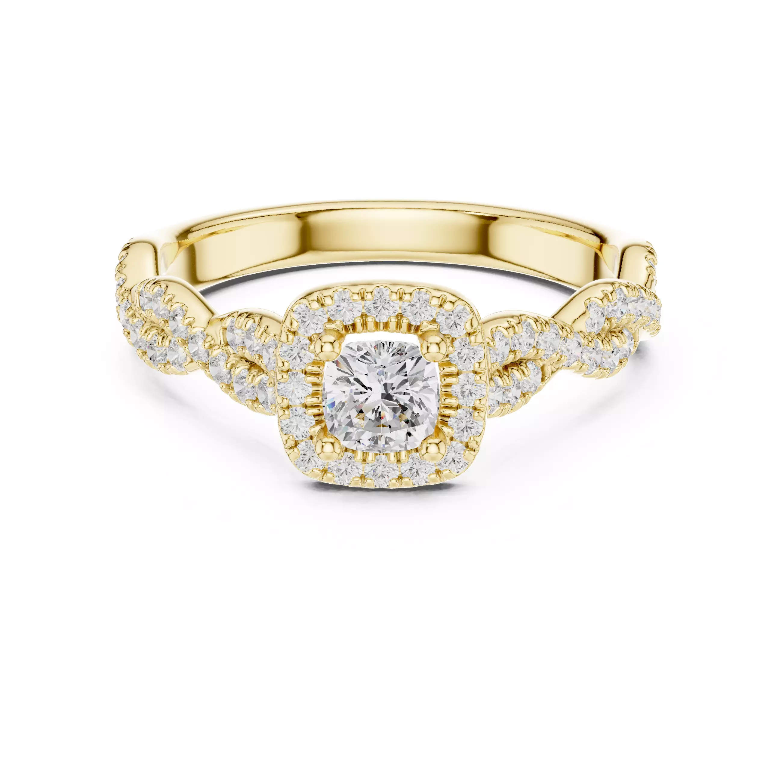 Solitaire Ring 3dm stl renders animation videos details  3D print model_13