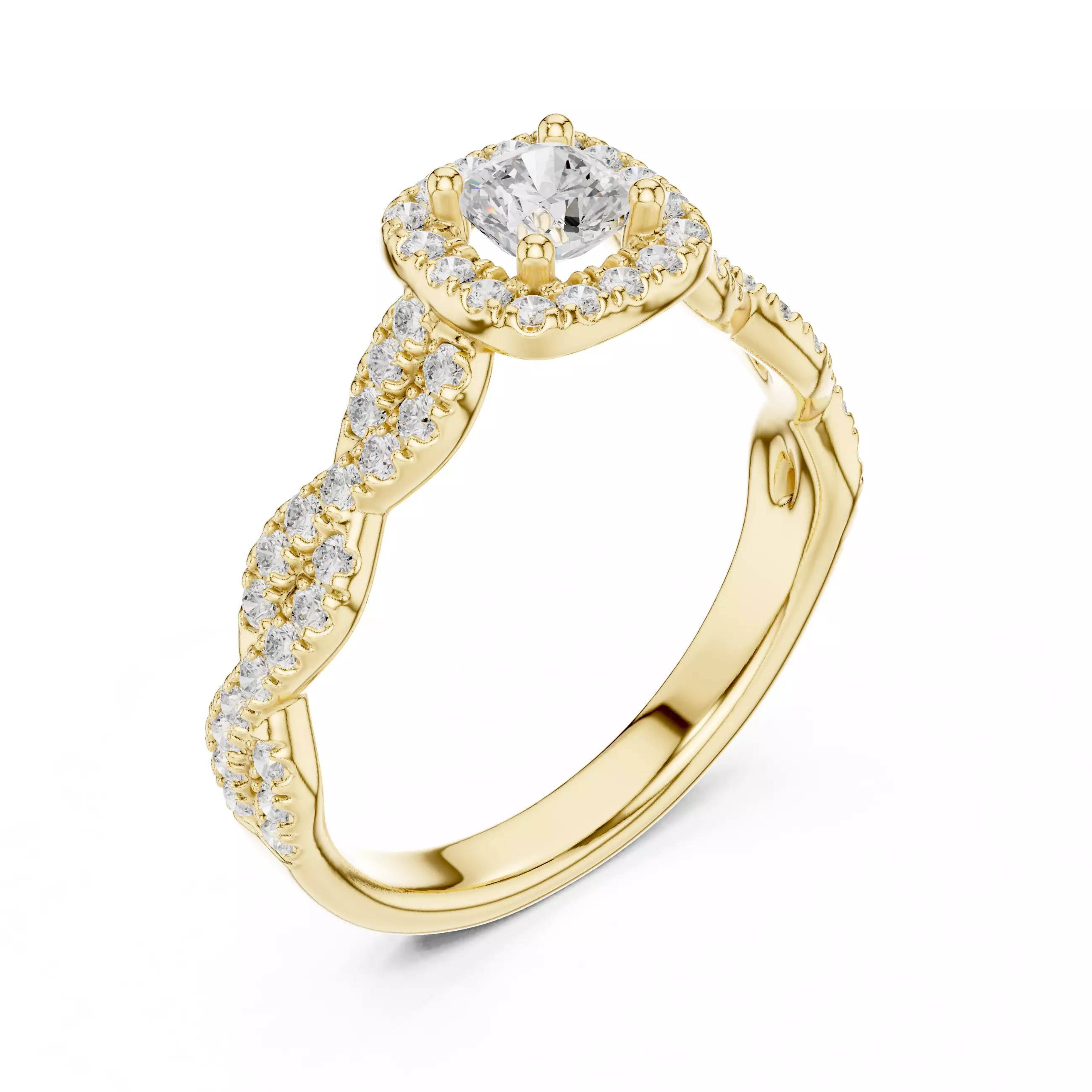 Solitaire Ring 3dm stl renders animation videos details  3D print model_11