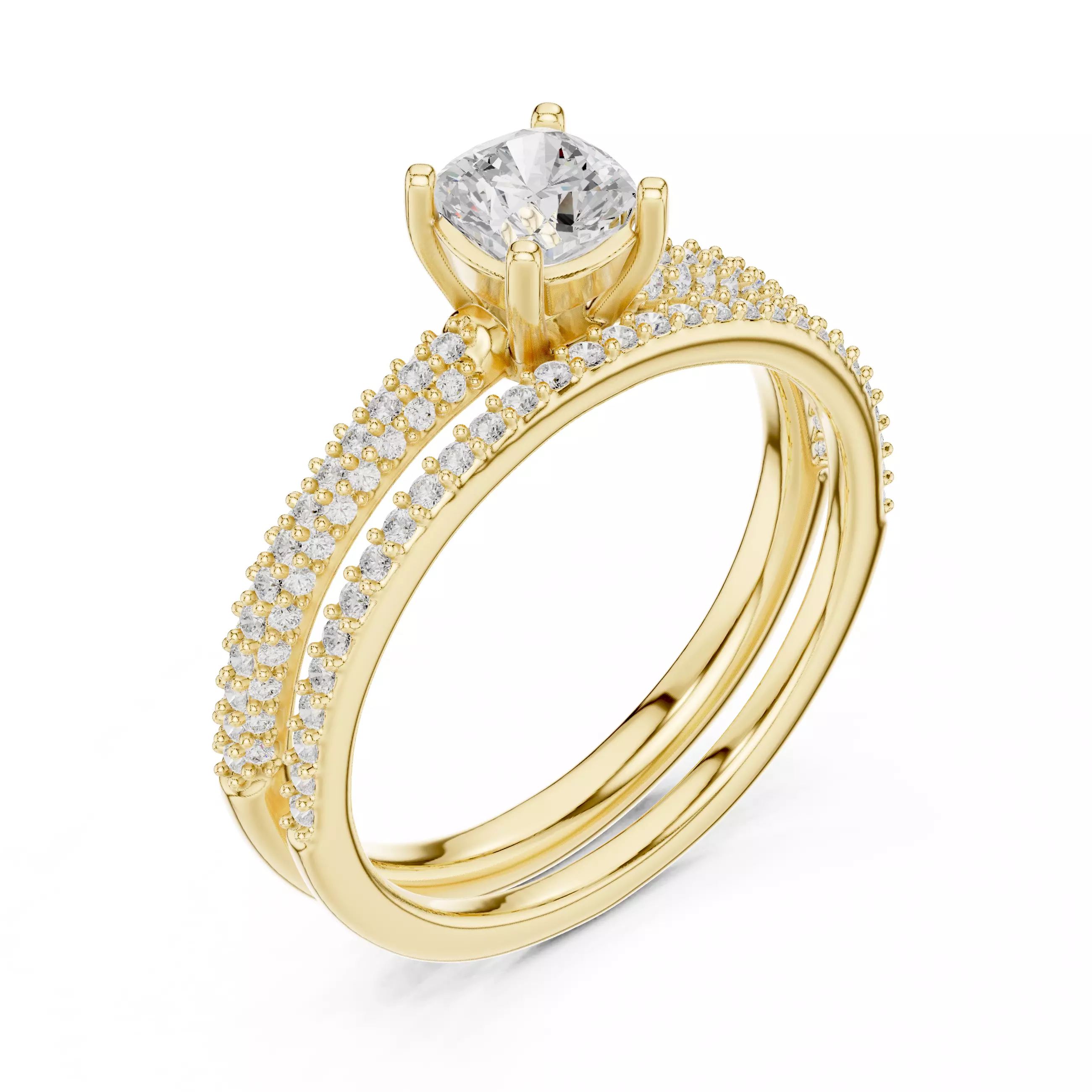 Solitaire Ring 3dm stl renders animation videos details 3D print model_11