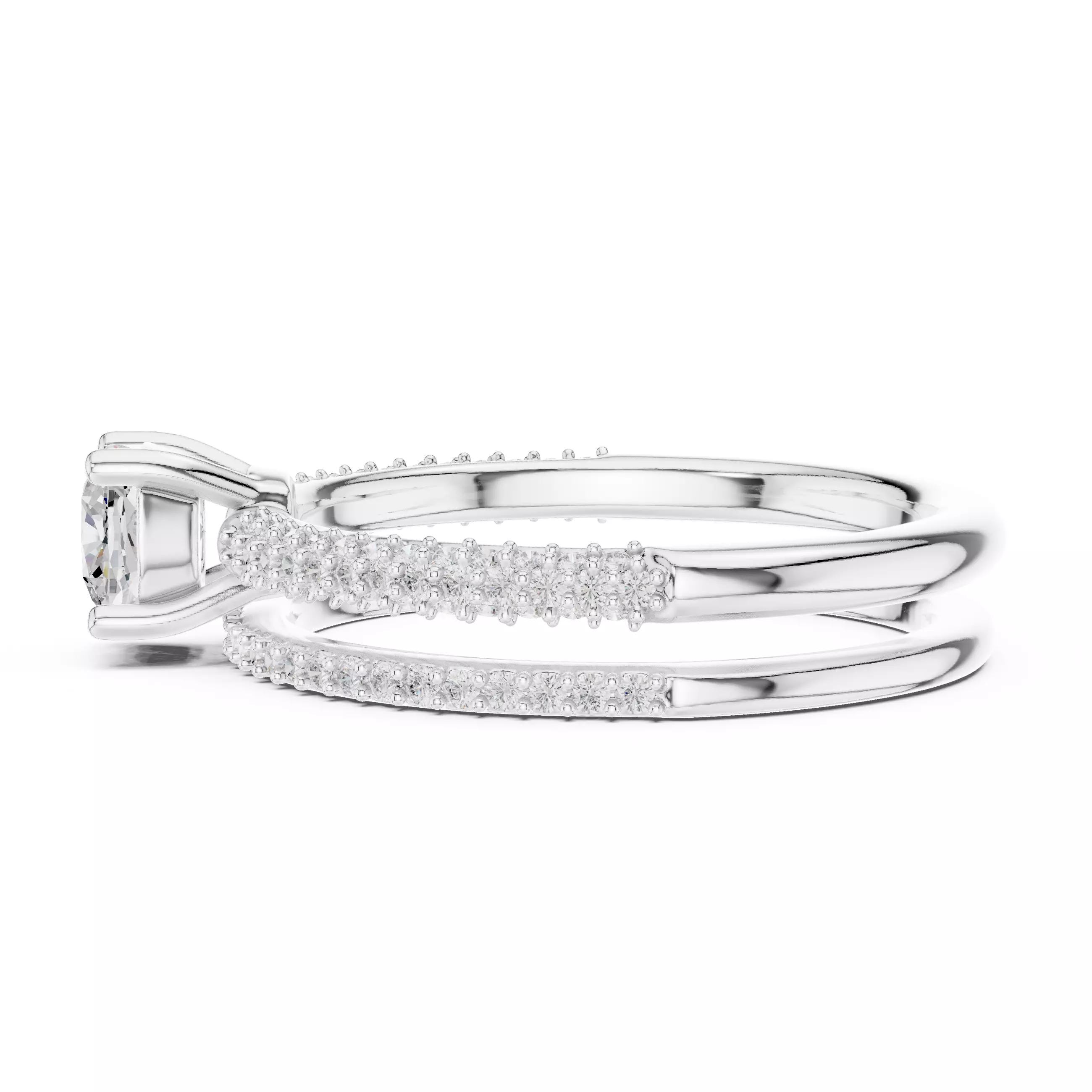 Solitaire Ring 3dm stl renders animation videos details 3D print model_8