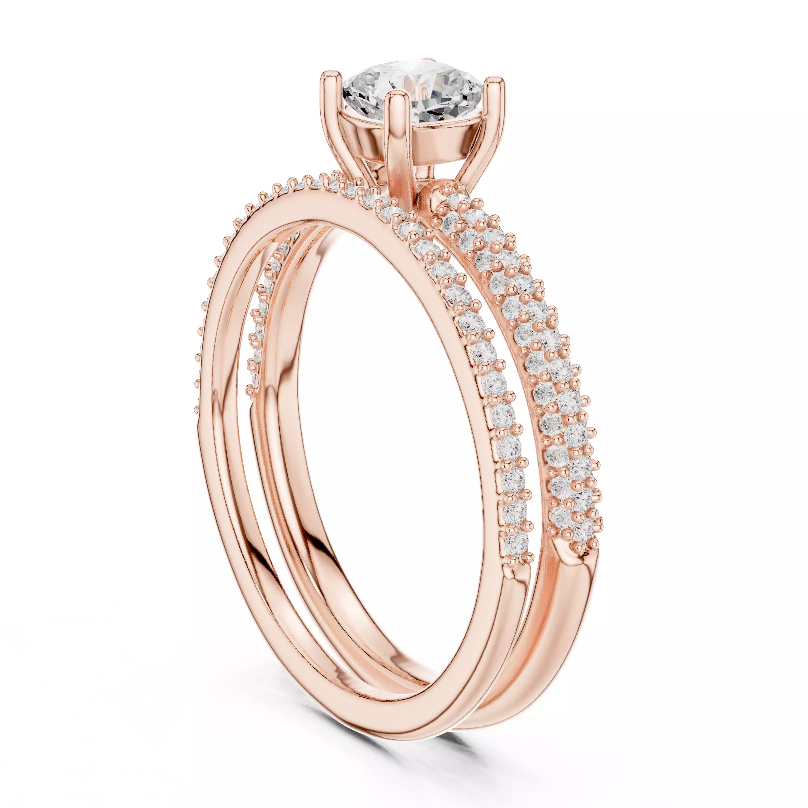 Solitaire Ring 3dm stl renders animation videos details 3D print model_3