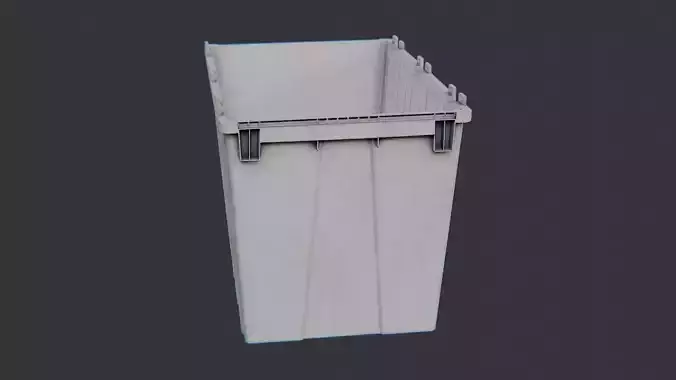 Yellow Plastic Storage Bin