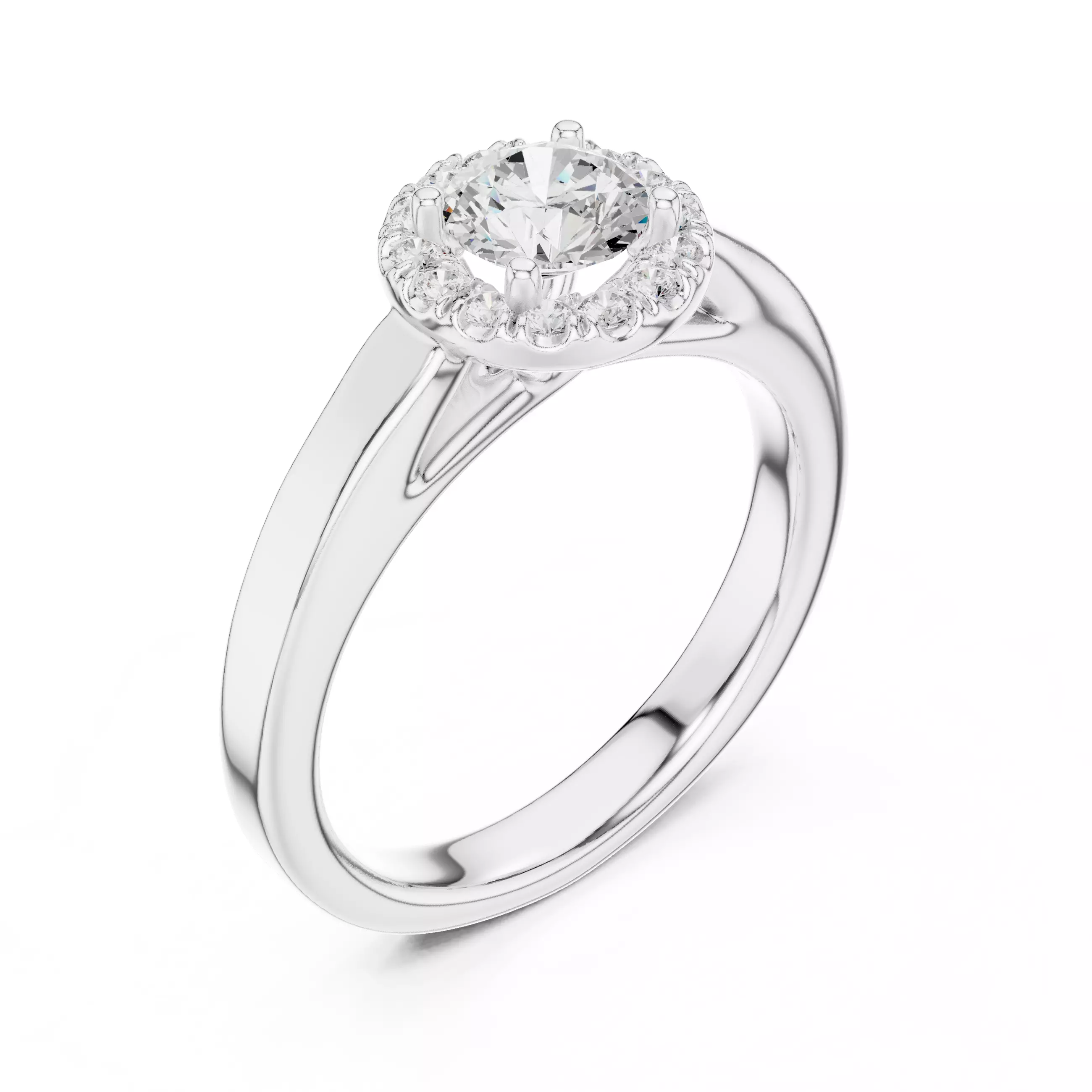 Solitaire Ring 3dm stl renders animation videos details 3D print model_7