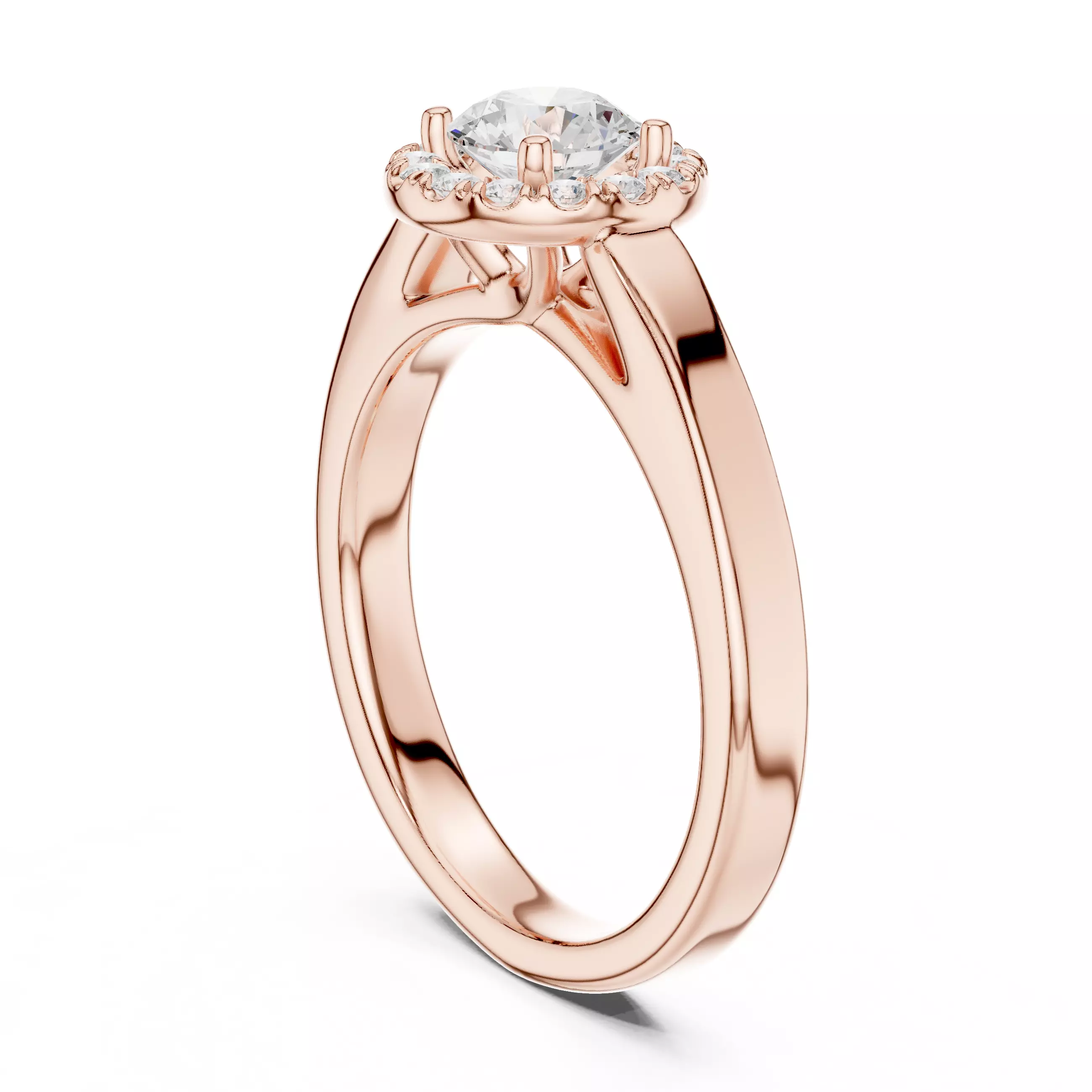 Solitaire Ring 3dm stl renders animation videos details 3D print model_3