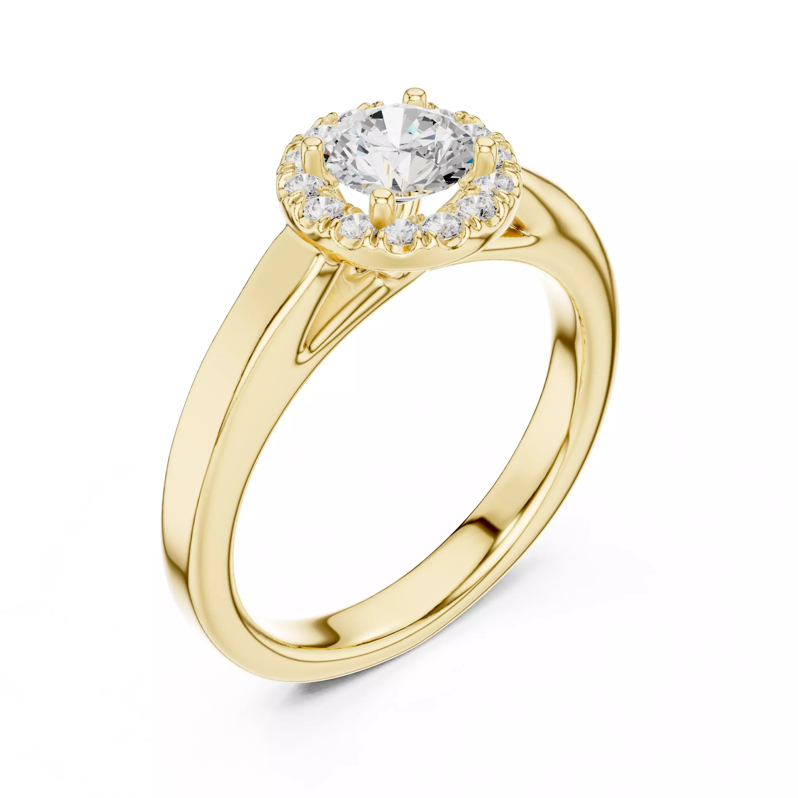 Solitaire Ring 3dm stl renders animation videos details 3D print model_11