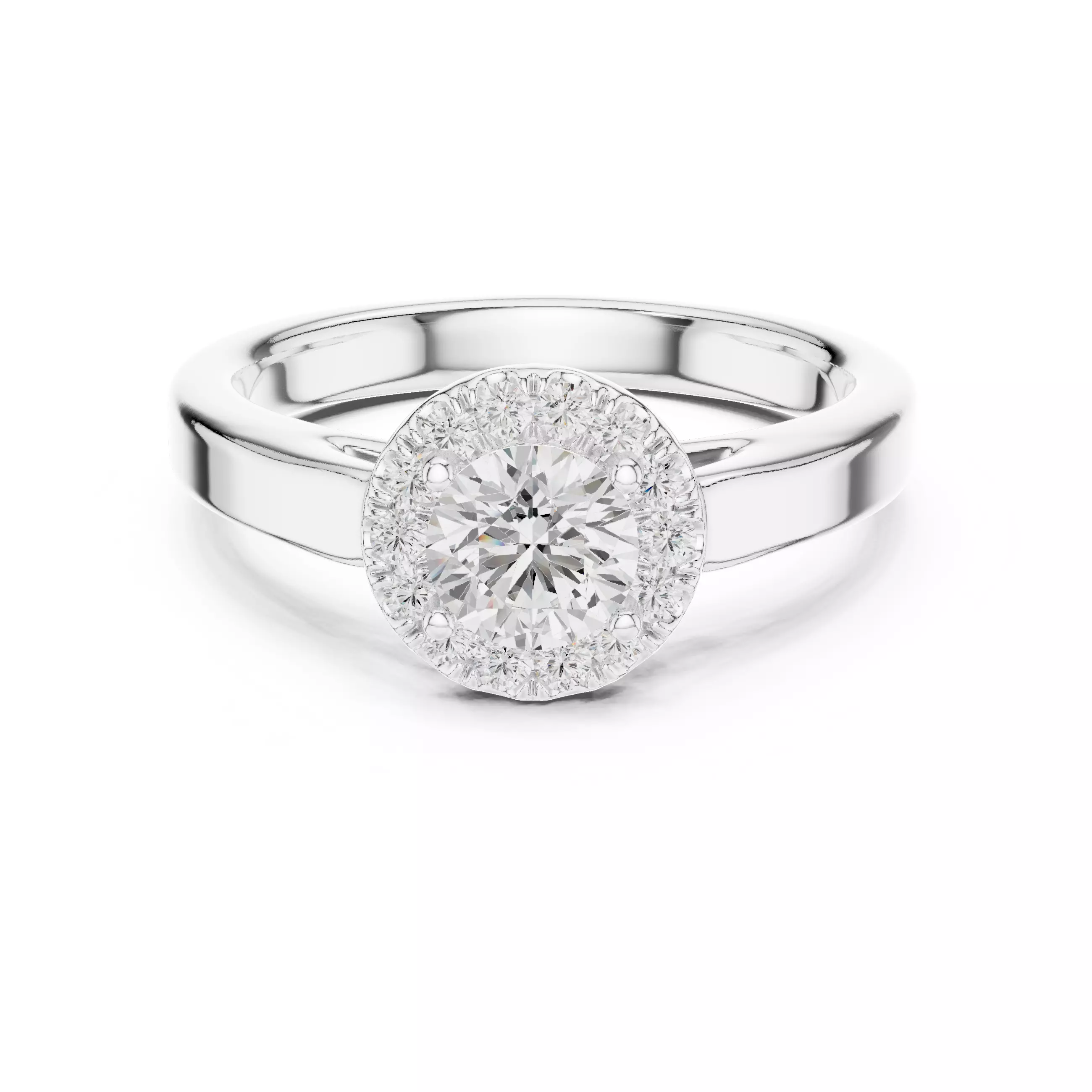 Solitaire Ring 3dm stl renders animation videos details 3D print model_9