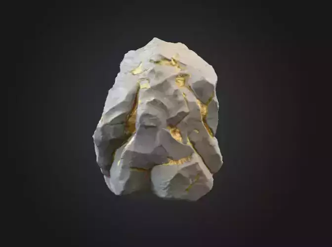Realistic Mineral Vein Rock