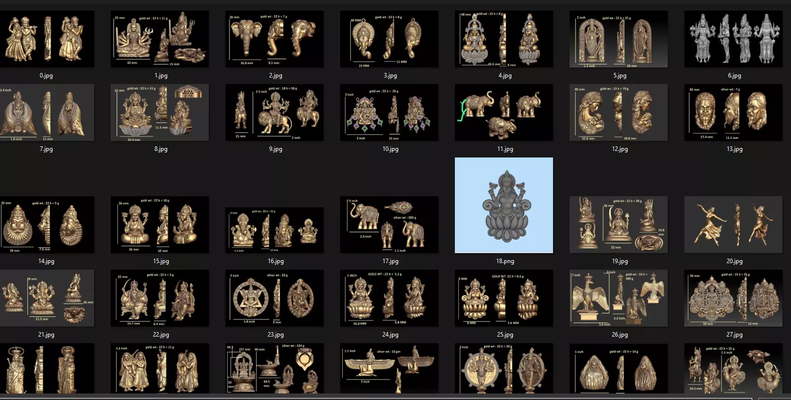 100 High Quality God Goddess 3D Models STL Collection 3D print model